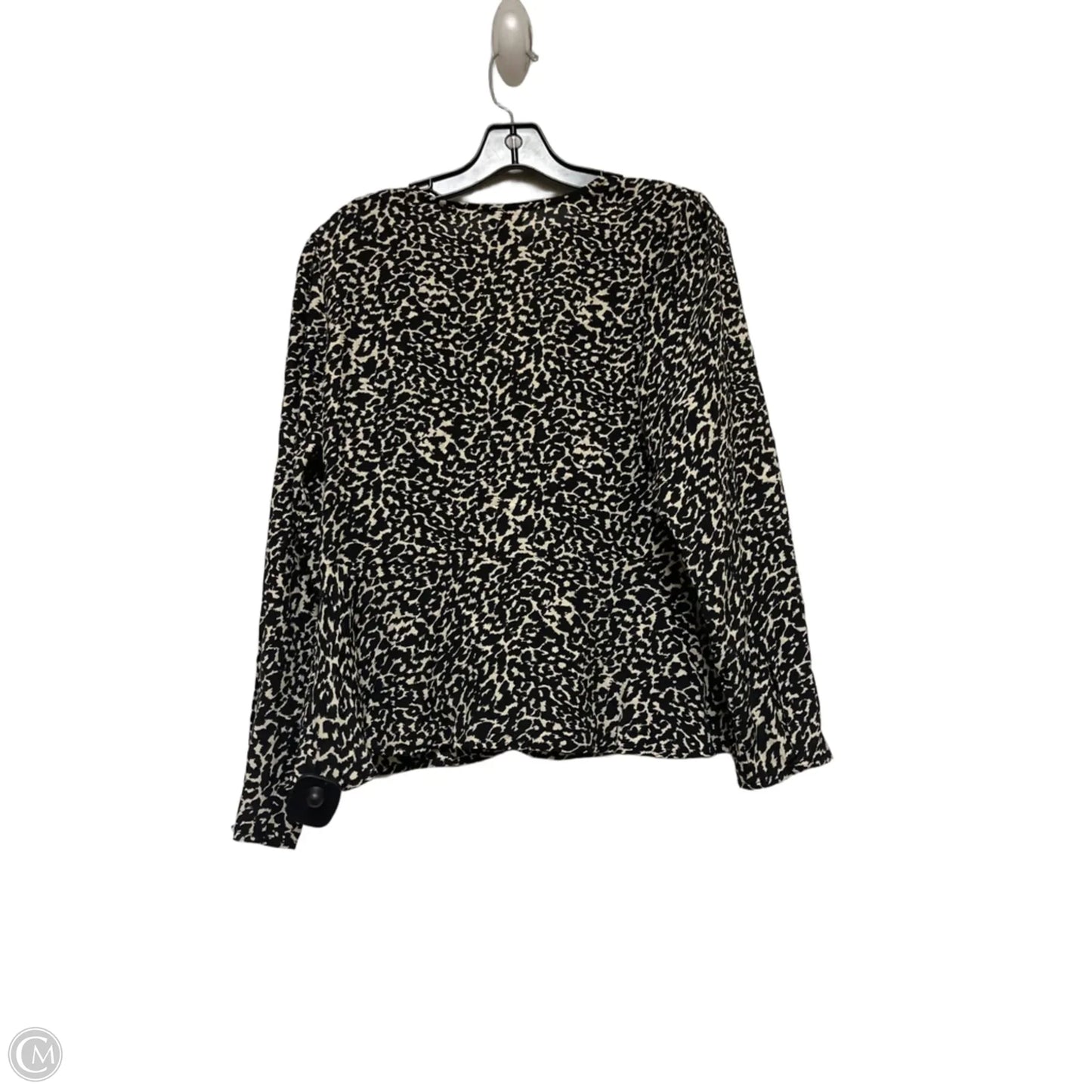 Top Long Sleeve By A New Day In Animal Print, Size: M