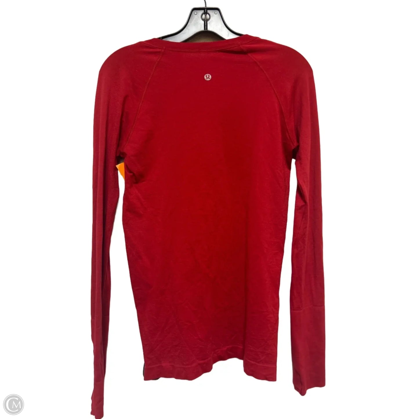 Athletic Top Long Sleeve Crewneck By Lululemon In Red, Size: M
