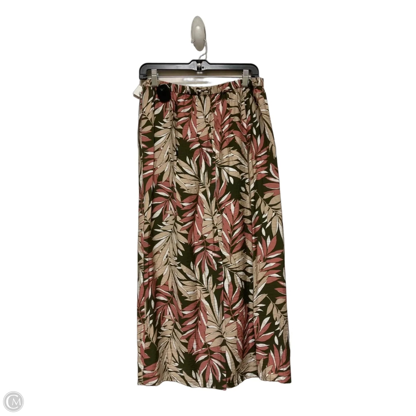 Skirt Midi By Liz Claiborne In Green & Pink, Size: 8