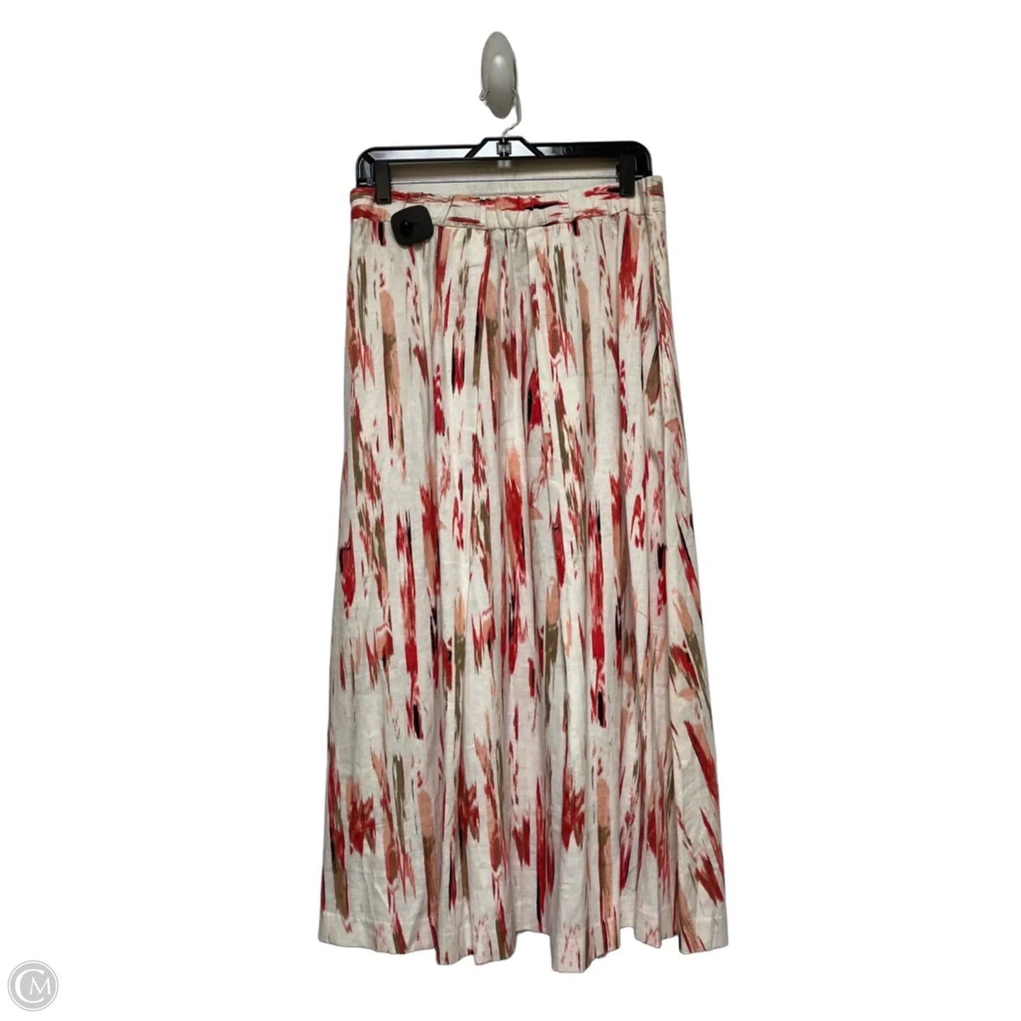 Skirt Maxi By Dkny In Cream & Red, Size: M