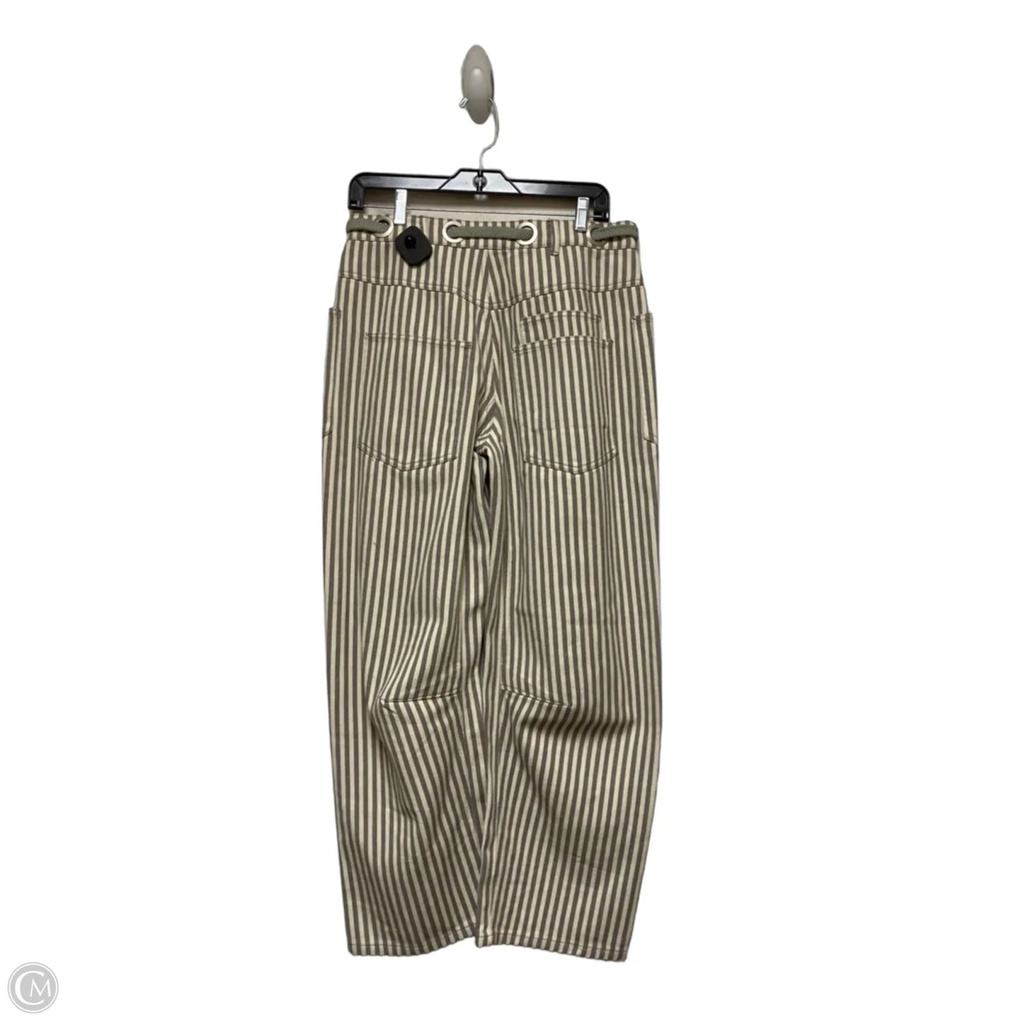 Jeans Wide Leg By Clothes Mentor In Striped Pattern, Size: 4