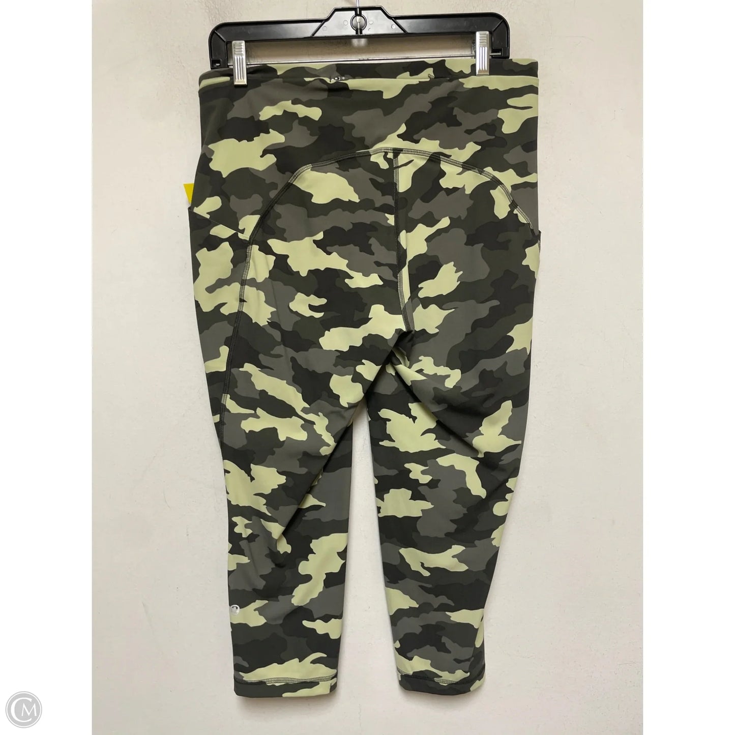 Athletic Capris By Lululemon In Camouflage Print, Size: 12