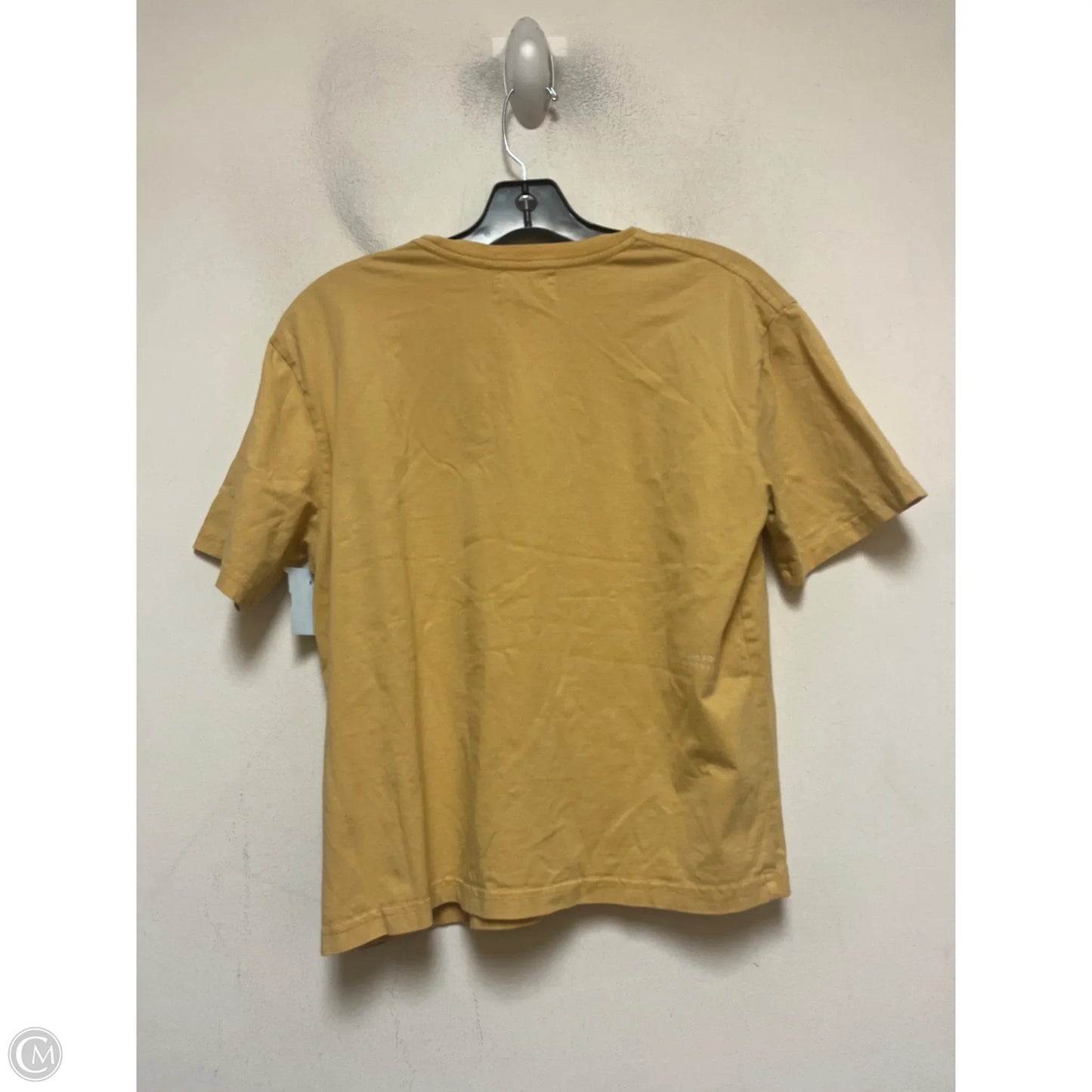 Top Short Sleeve By Disney Store In Yellow, Size: M