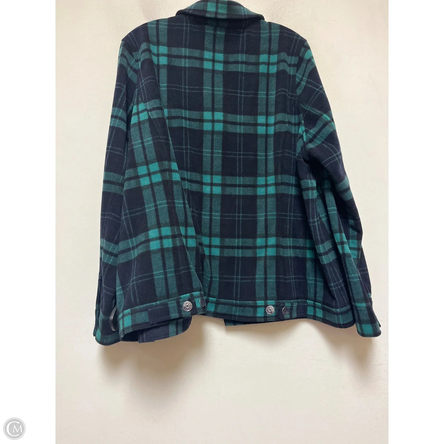 Jacket Shirt By Isaac Mizrahi Live Qvc In Plaid Pattern, Size: 2x