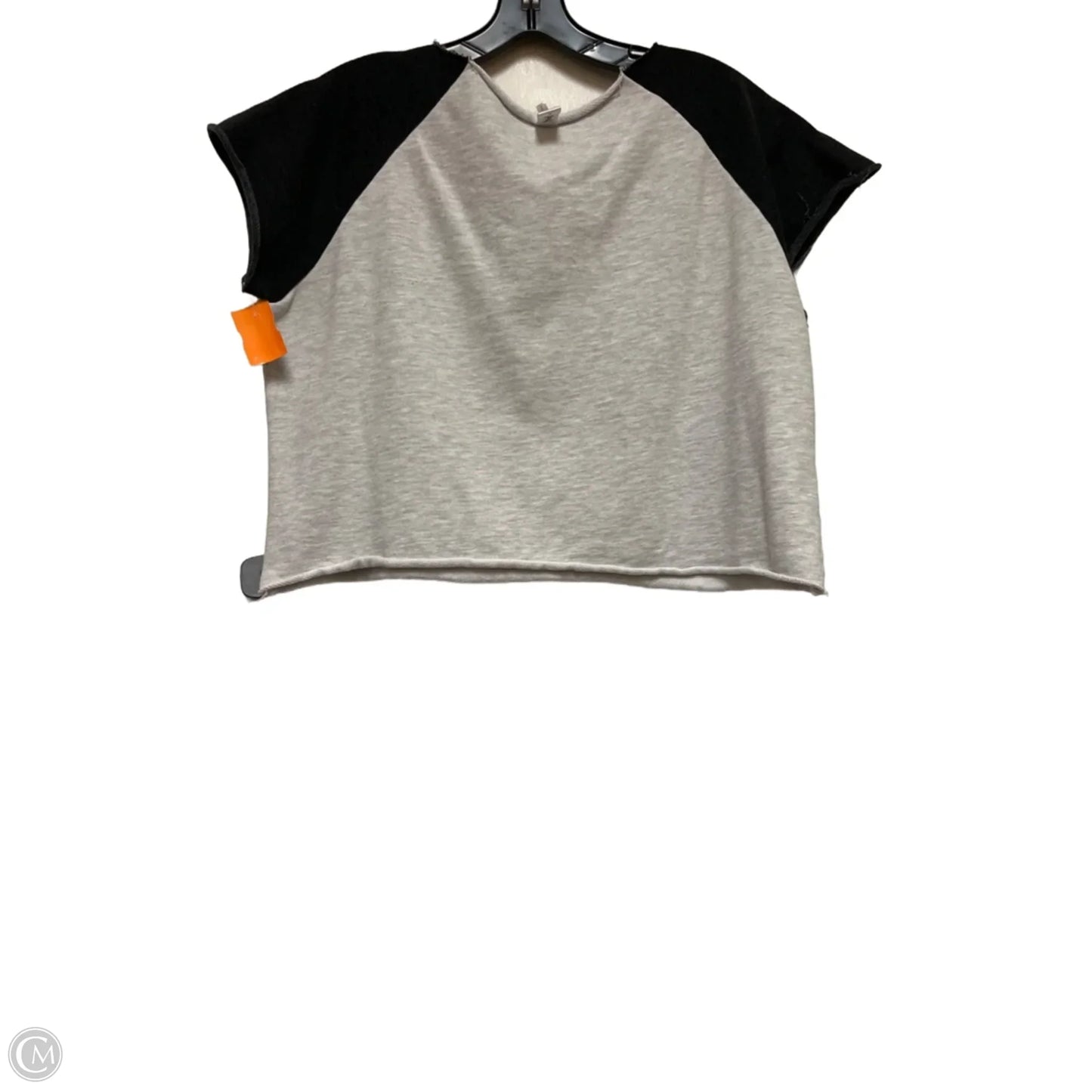 Athletic Top Short Sleeve By Clothes Mentor In Gold & Grey, Size: M