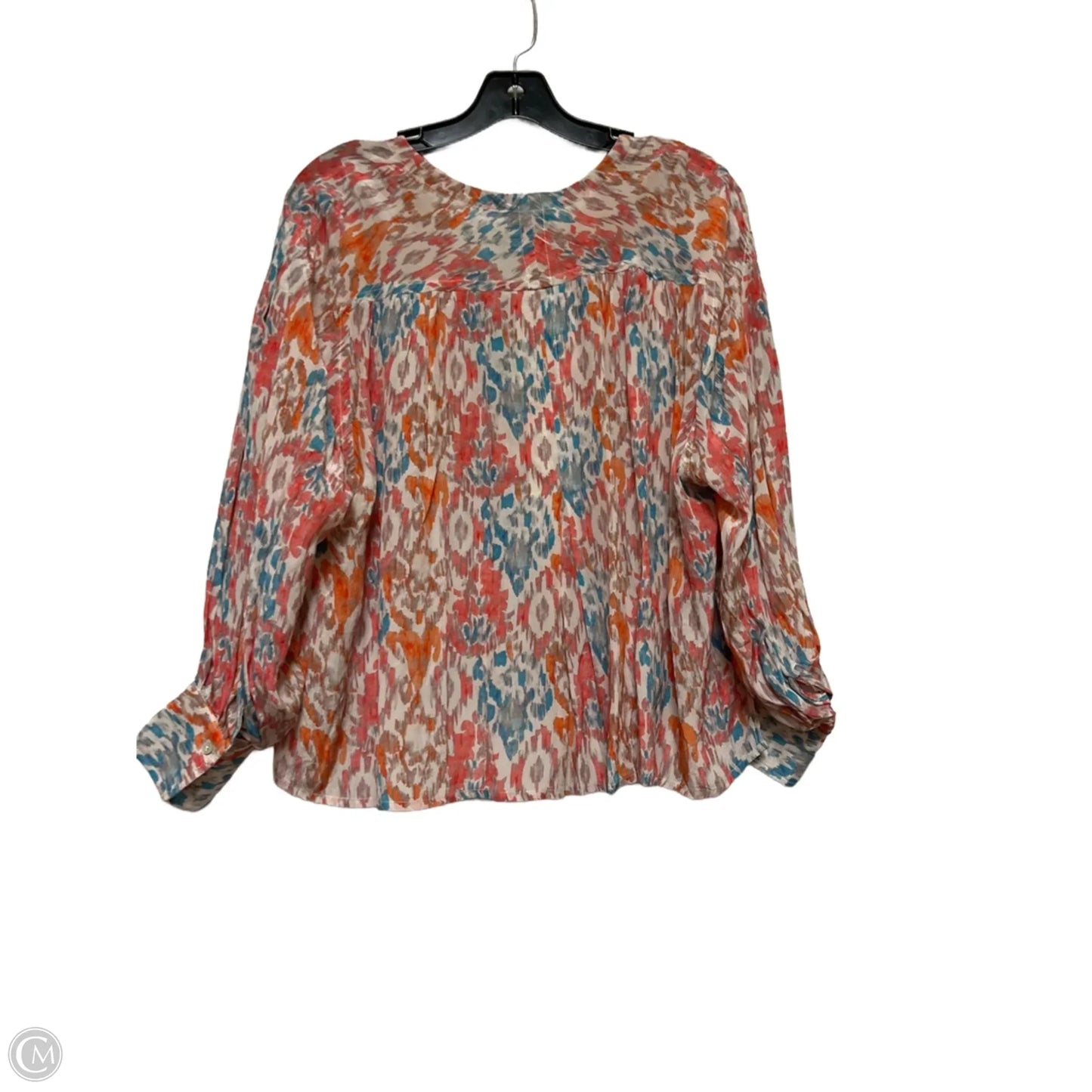 Top Long Sleeve By Clothes Mentor In Blue & Red, Size: S