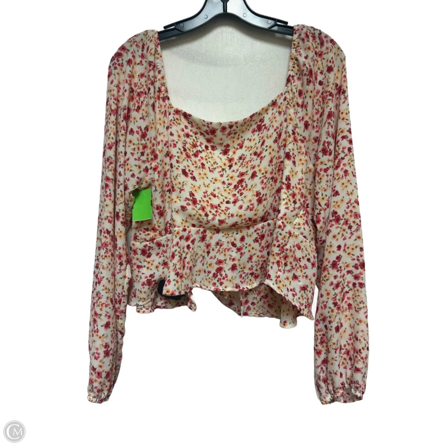 Top Long Sleeve By Altard State In Floral Print, Size: L