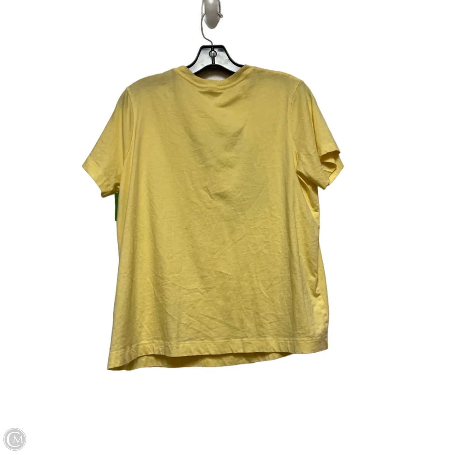 Top Short Sleeve By Disney Store In Yellow, Size: S