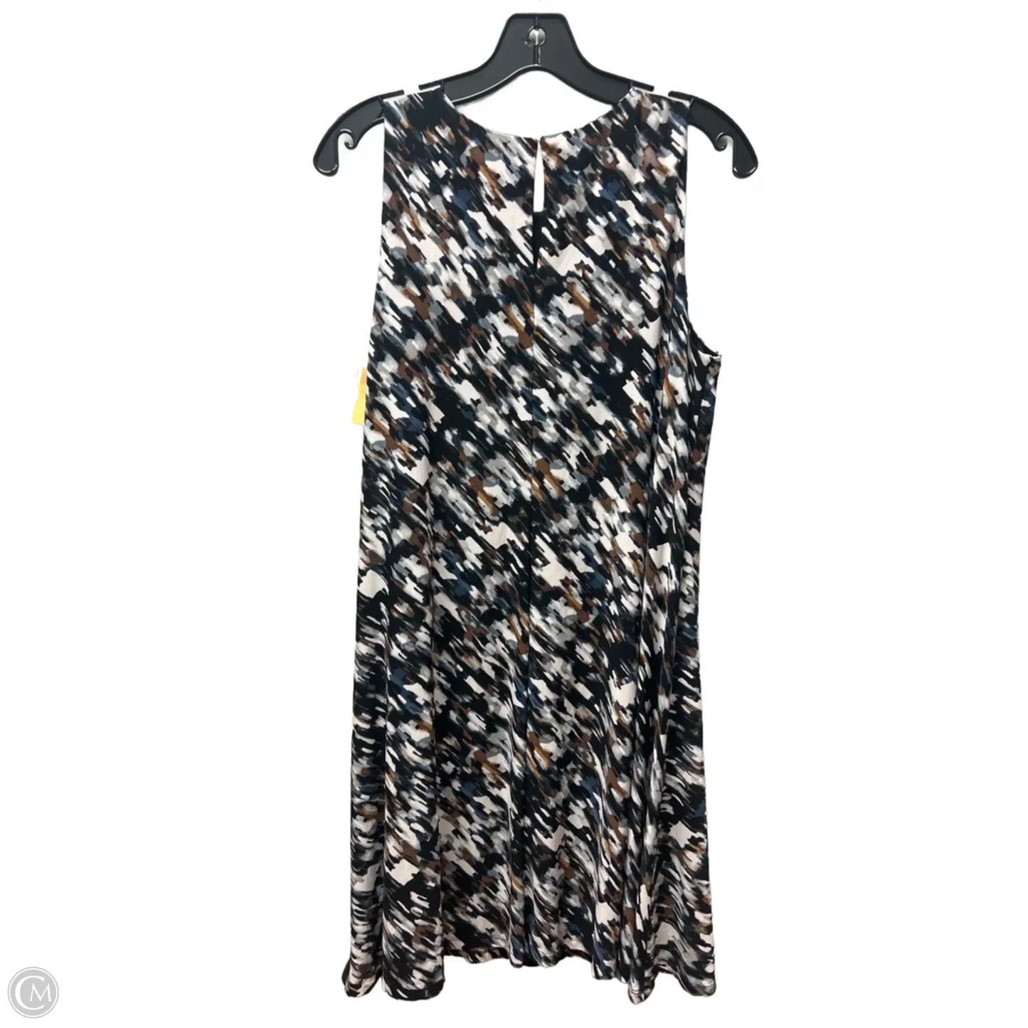 Dress Casual Short By Anne Klein In Black & Brown, Size: M