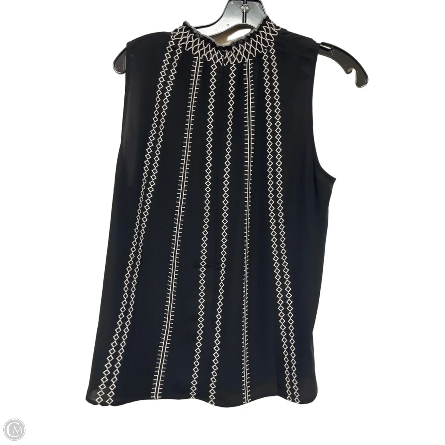 Top Sleeveless By White House Black Market In Black & White, Size: L