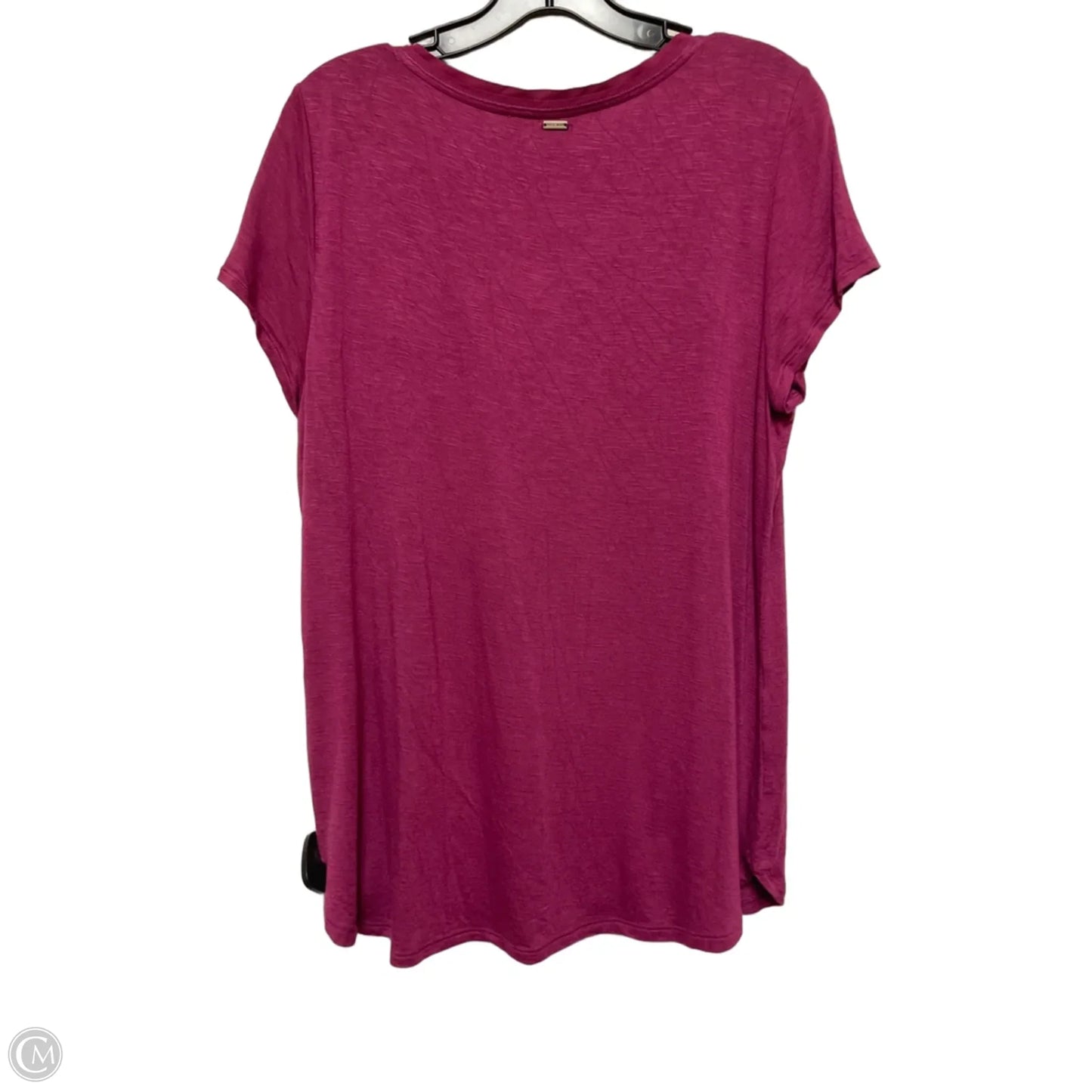 Top Short Sleeve Basic By White House Black Market In Purple, Size: L