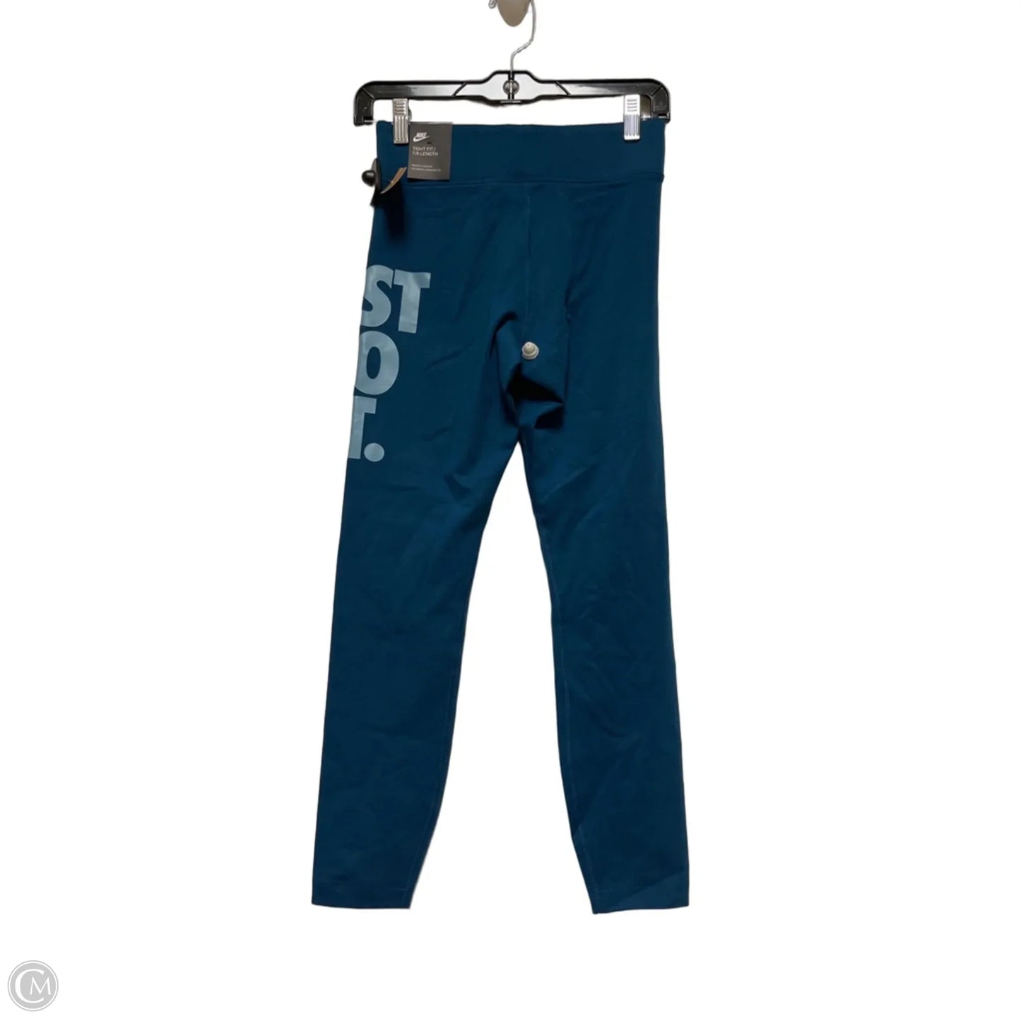 Athletic Leggings By Nike Apparel In Blue, Size: S