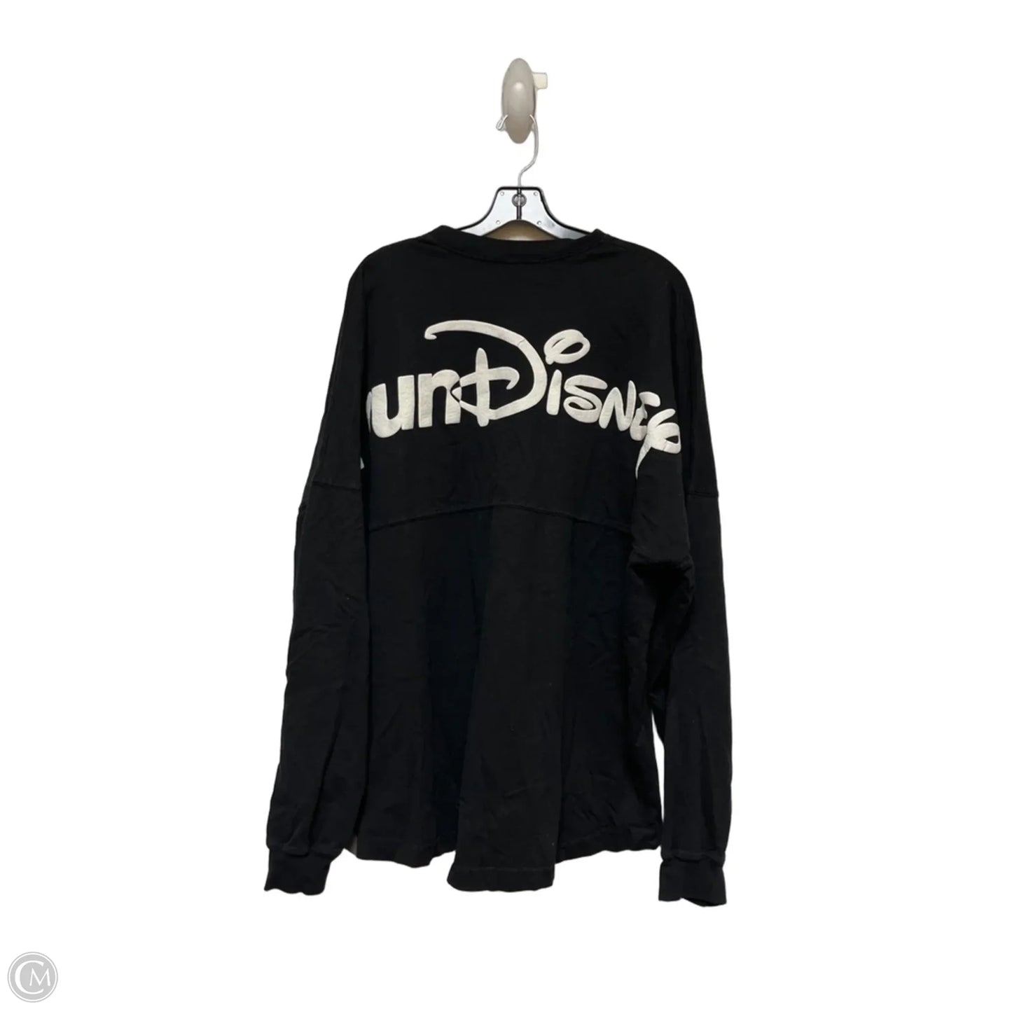 Top Long Sleeve By Disney Store In Black & White, Size: Xl