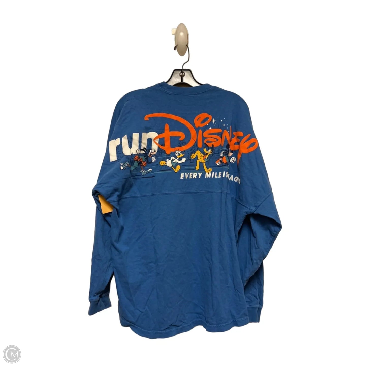 Top Long Sleeve By Disney Store In Blue & Orange, Size: L