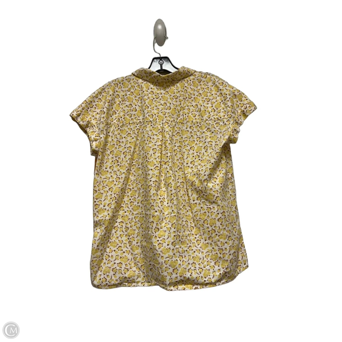 Top Short Sleeve By Style And Company In Floral Print, Size: L