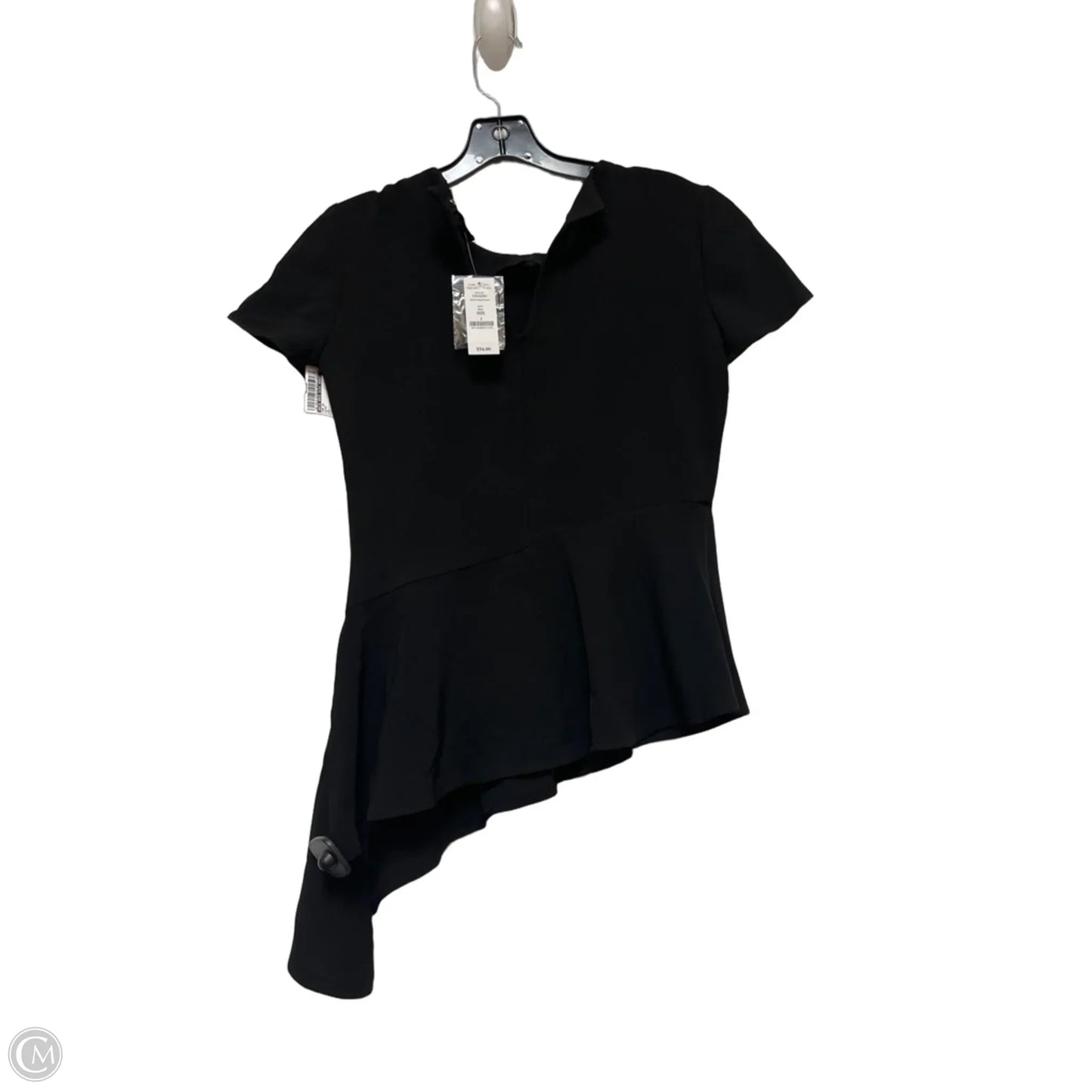 Top Short Sleeve By White House Black Market In Black, Size: Xs