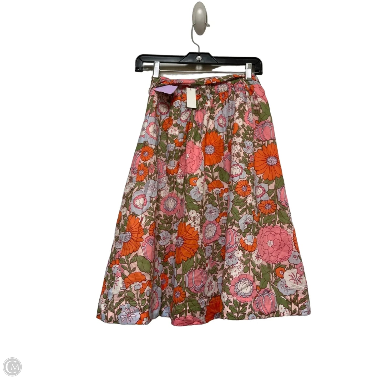Skirt Midi By Talbots In Floral Print, Size: 4p