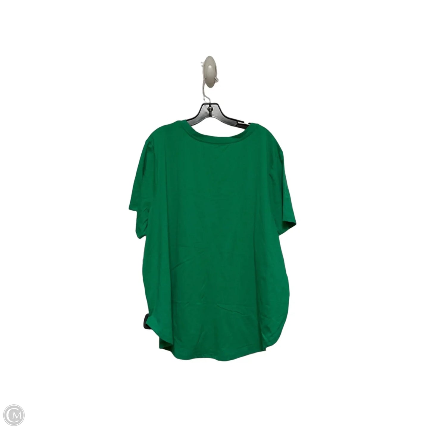 Top Short Sleeve Basic By Disney Store In Green & White, Size: 3x