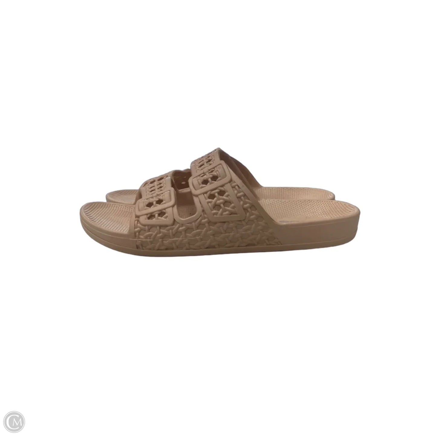 Sandals Flats By Bebe In Tan, Size: 7