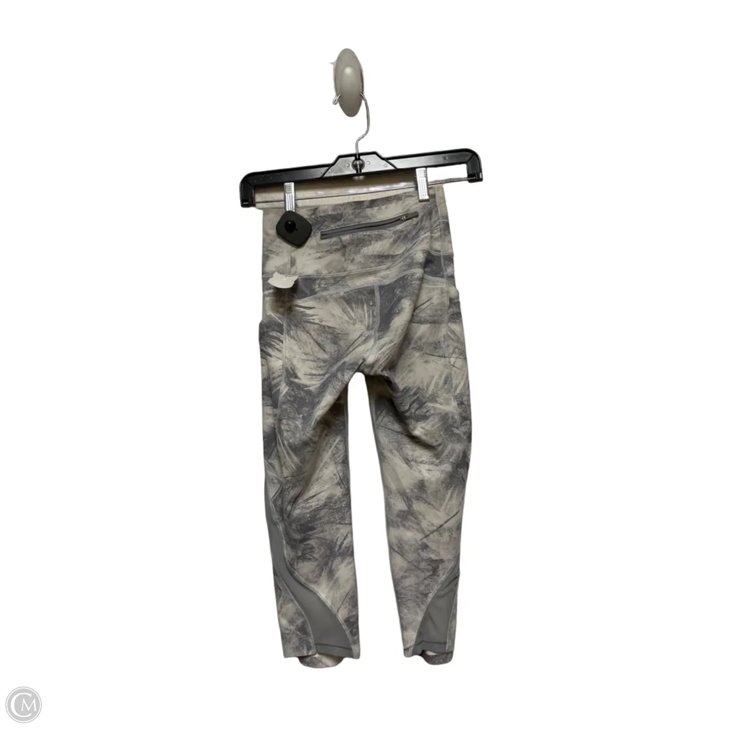 Athletic Capris By Lululemon In Grey & White, Size: 2