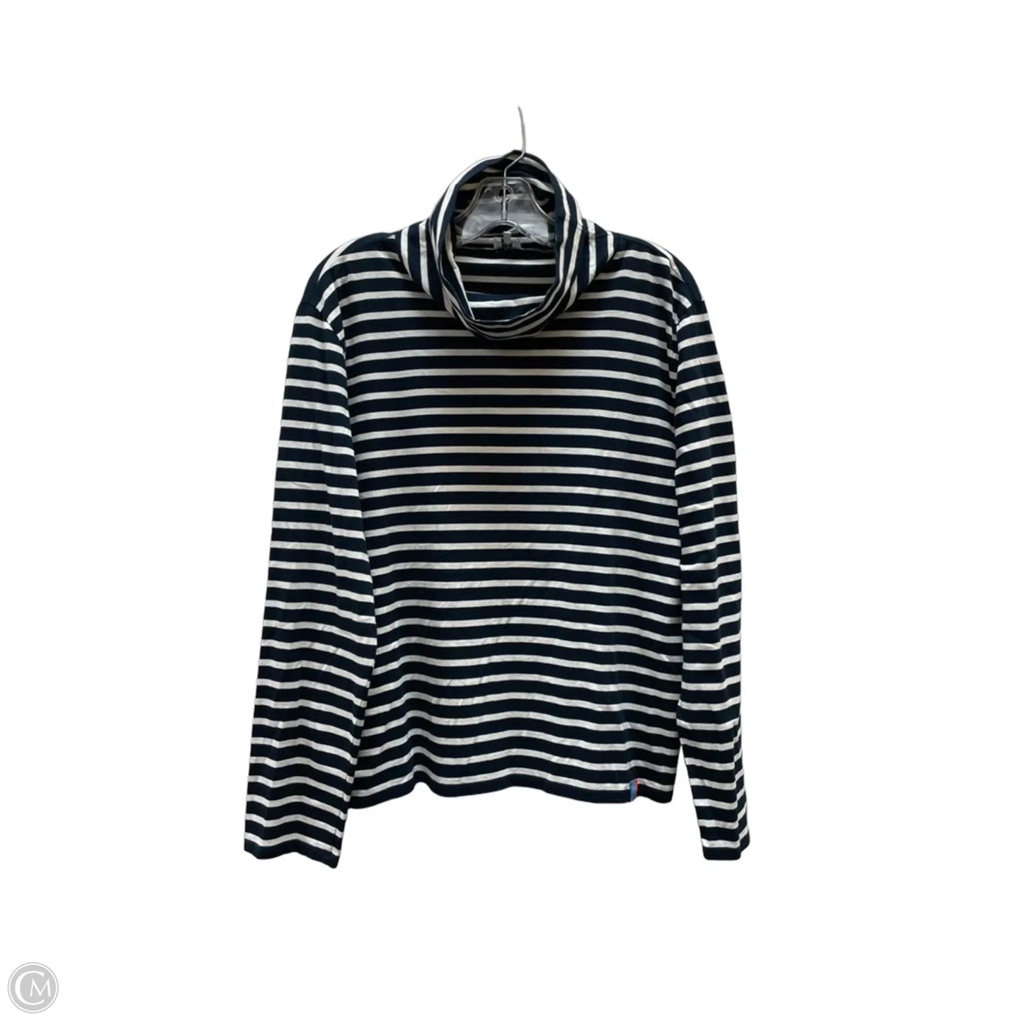 Top Long Sleeve By Kule In Striped Pattern, Size: Xl