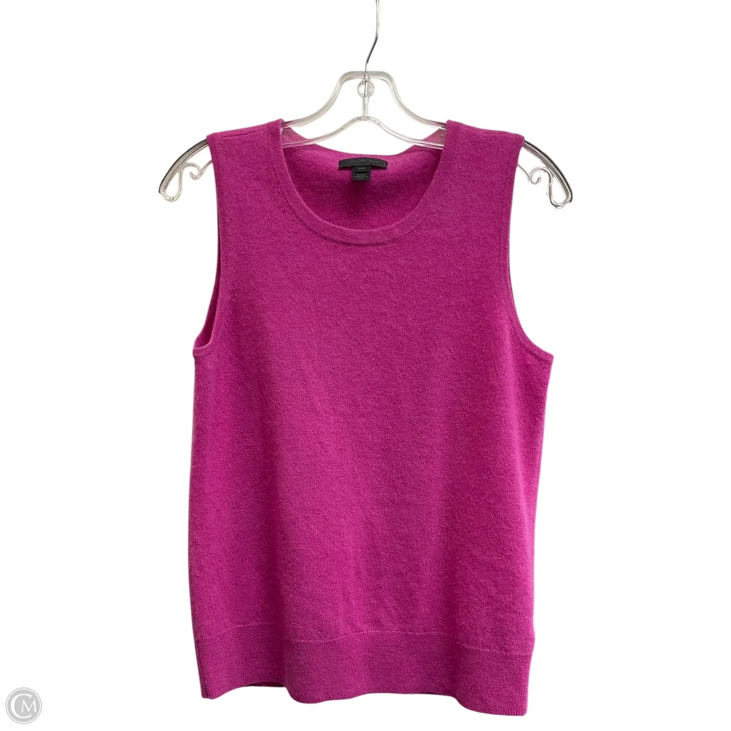 Vest Sweater By Saks Fifth Avenue In Pink, Size: M