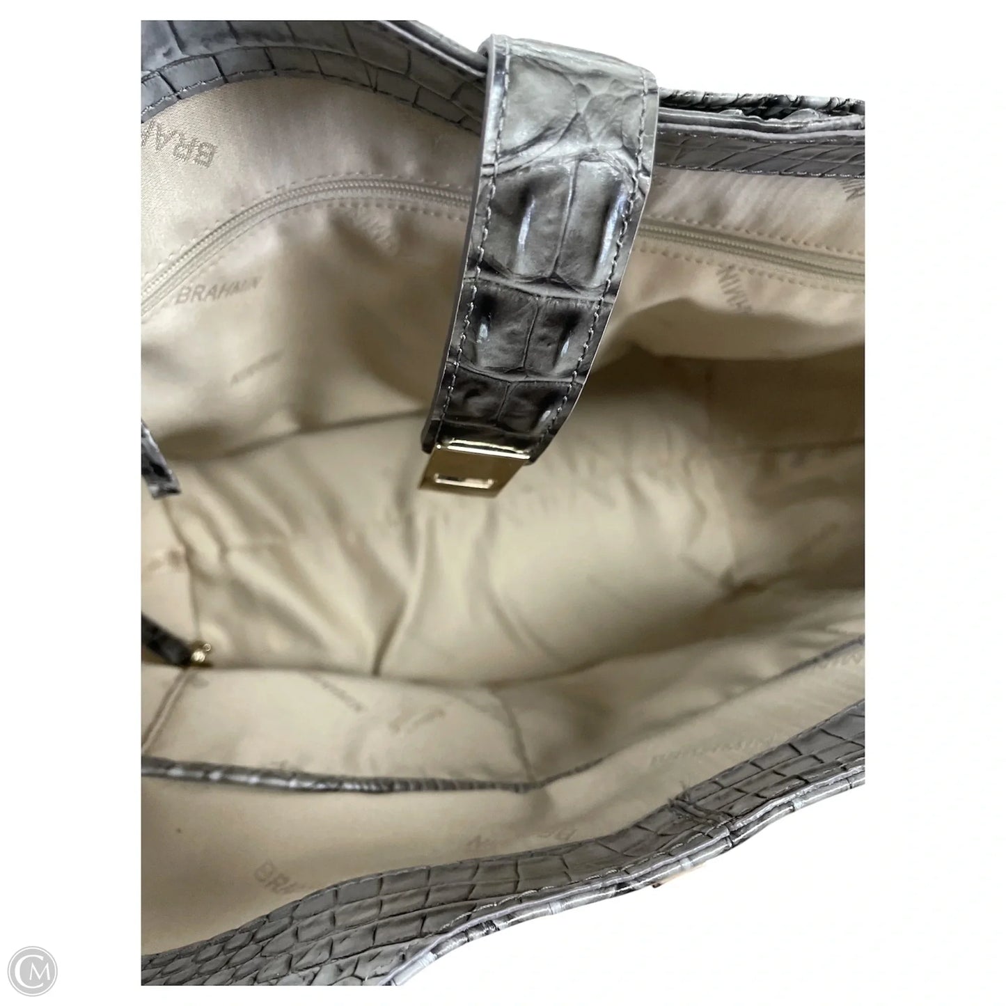 Handbag Designer By Brahmin, Size: Large