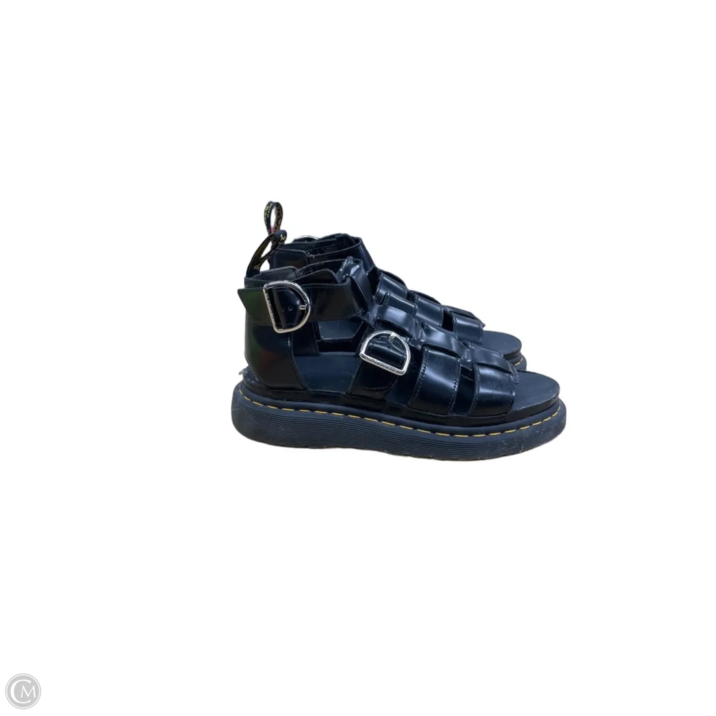 Sandals Flats By Dr Martens In Black, Size: 8