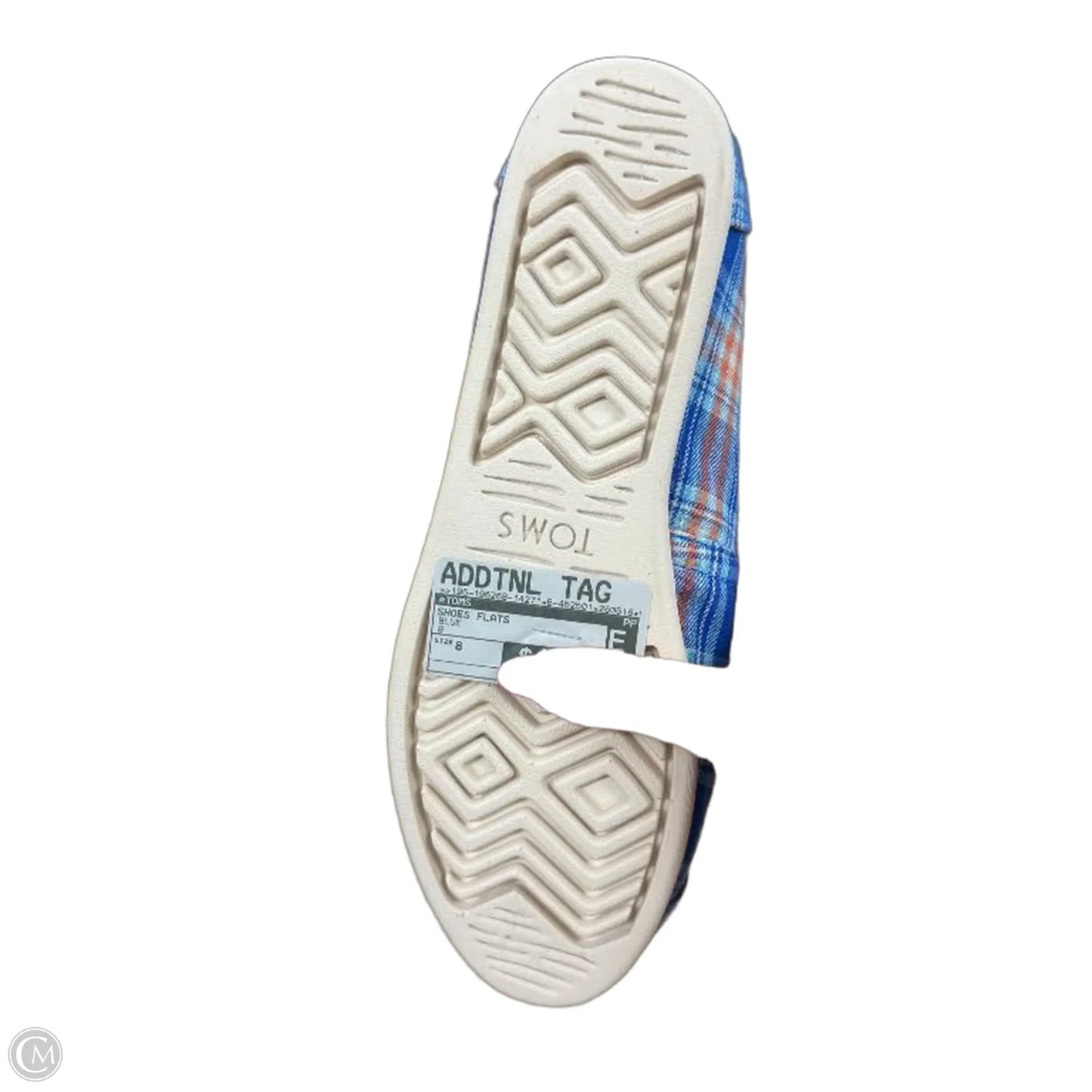 Shoes Flats By Toms In Blue, Size: 8