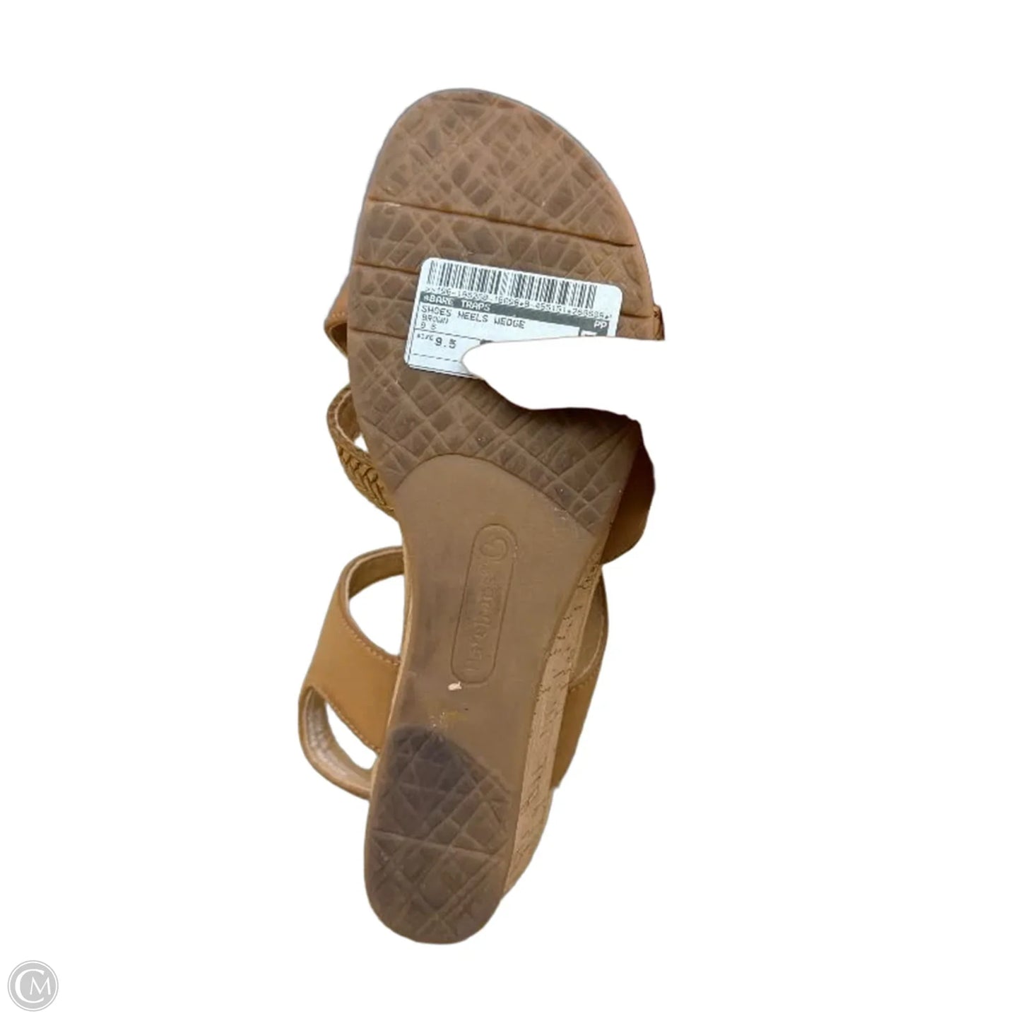 Shoes Heels Wedge By Bare Traps In Brown, Size: 9.5
