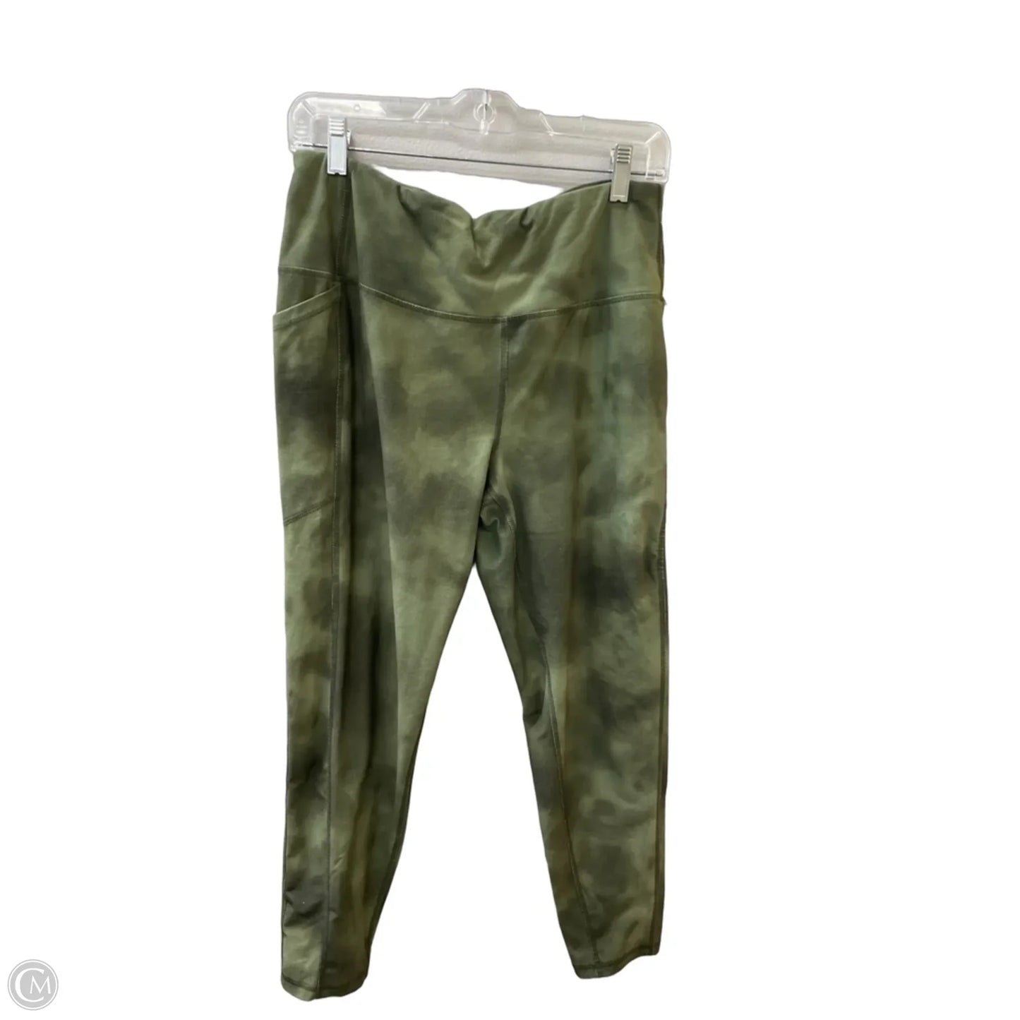 Athletic Leggings By Dsg Outerwear In Green, Size: L