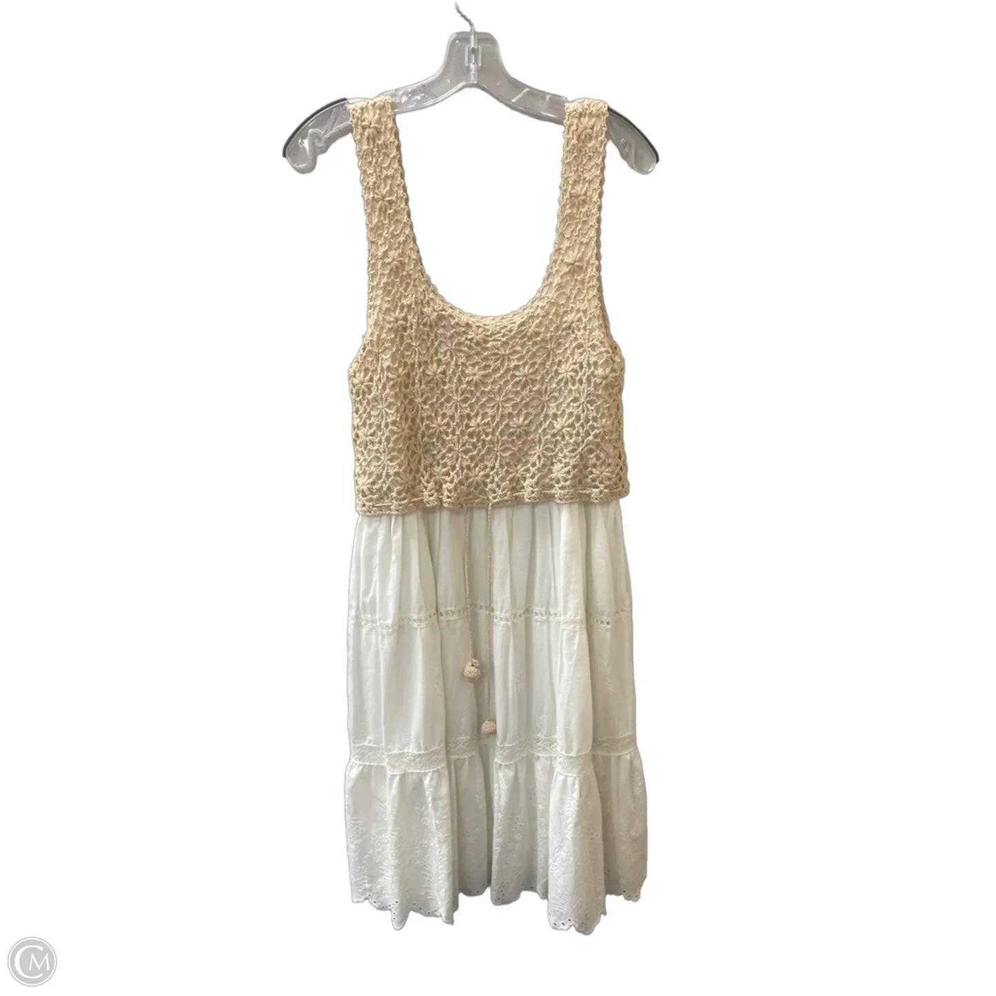 Dress Casual Midi By Anthropologie In White, Size: M