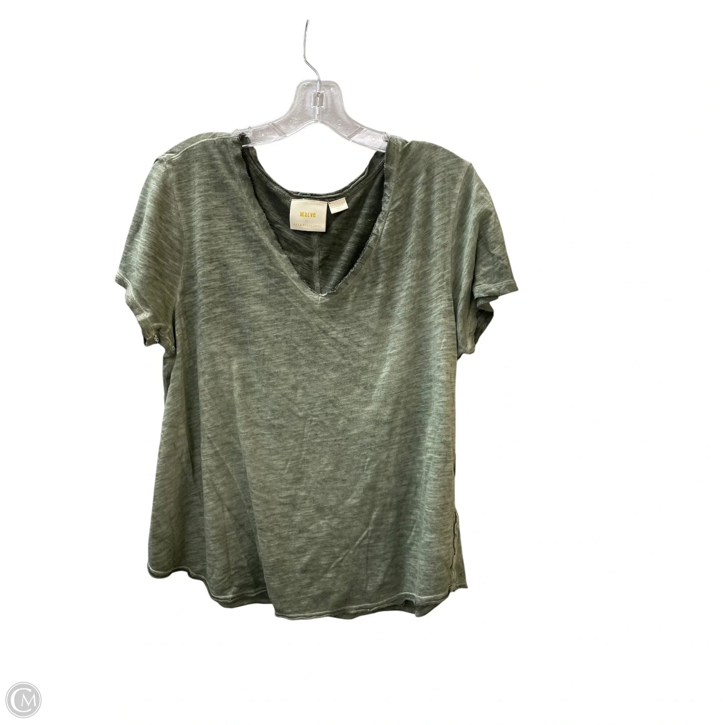 Top Short Sleeve By Maeve In Green, Size: L