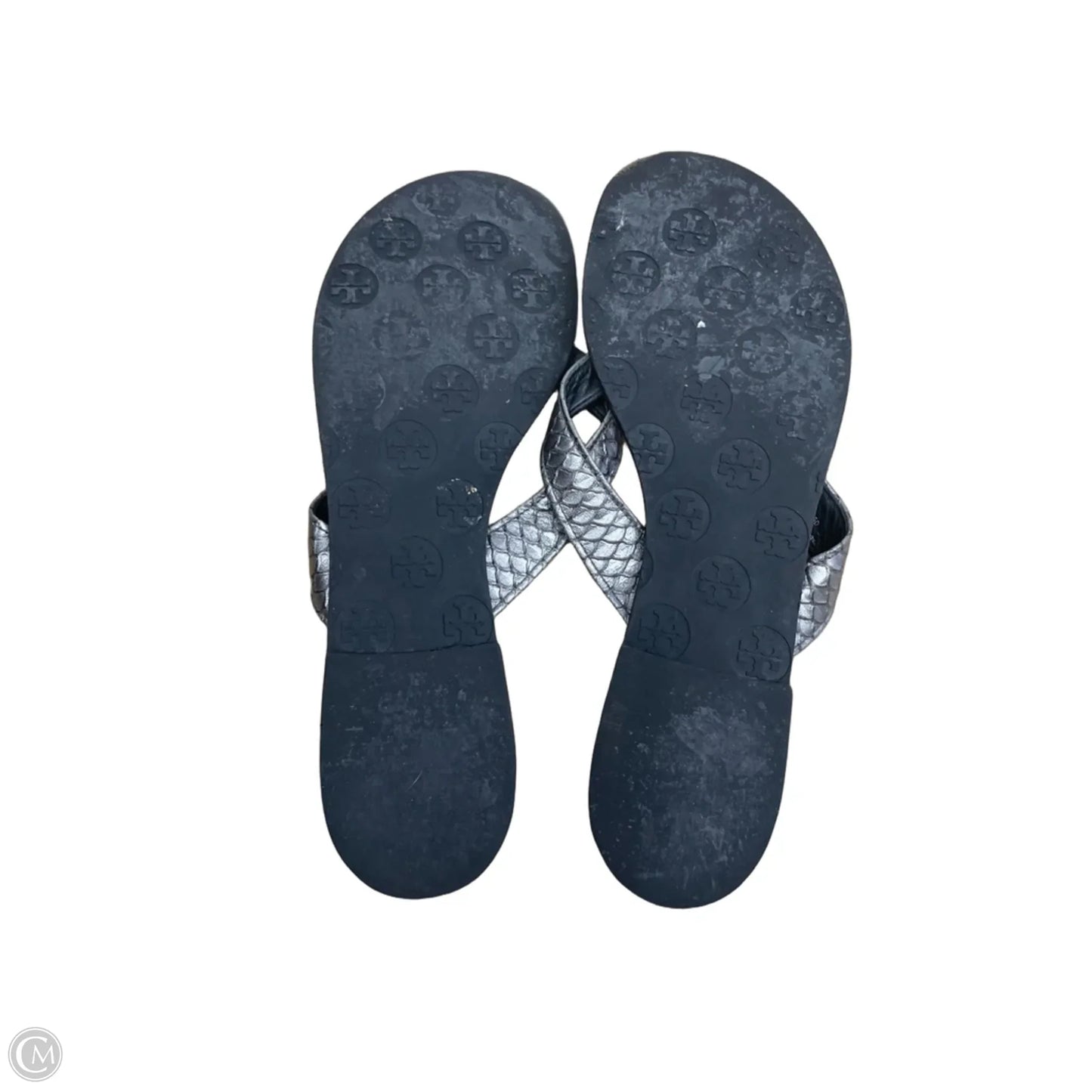Sandals Designer By Tory Burch In Grey, Size: 8.5