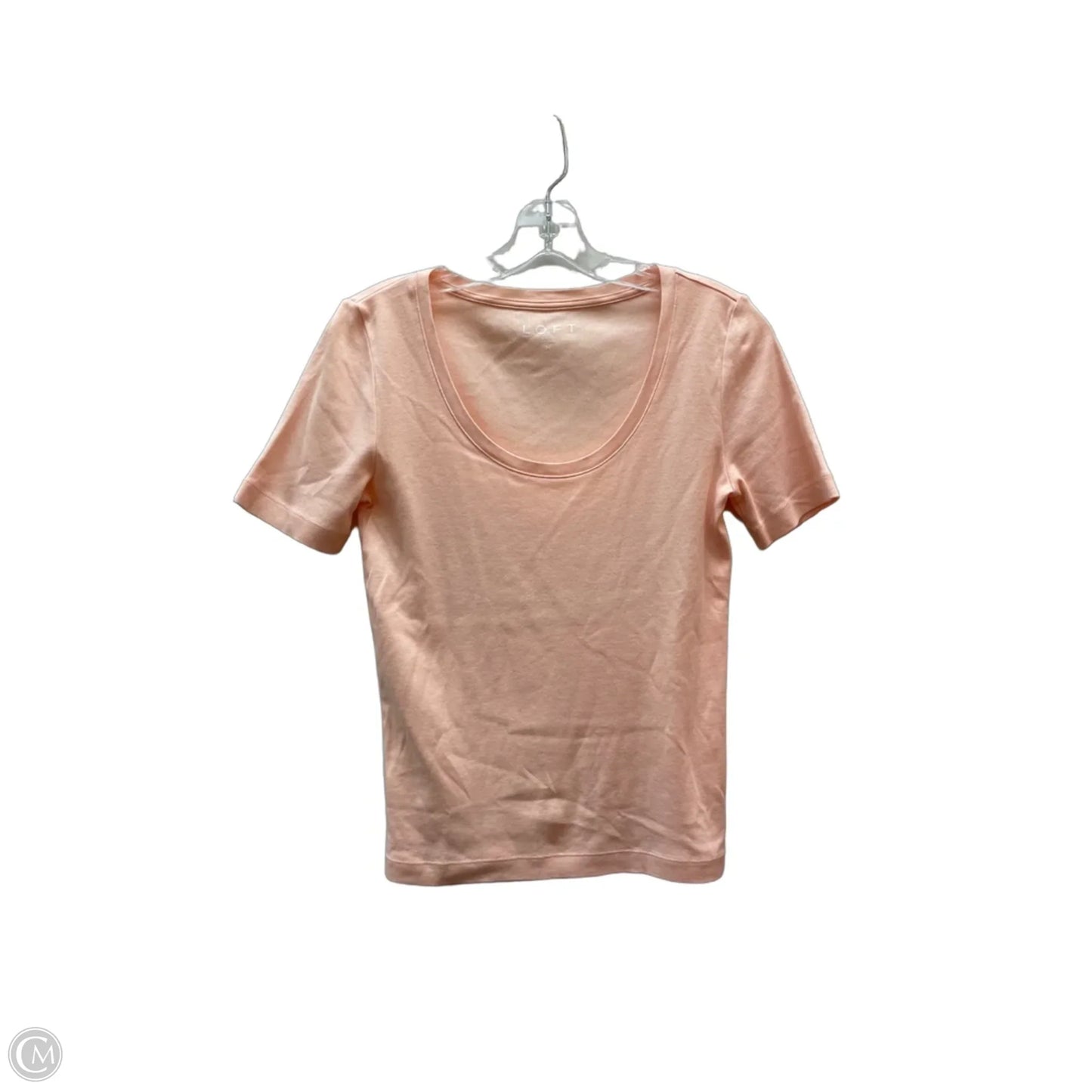 Top Short Sleeve By Loft In Pink, Size: M