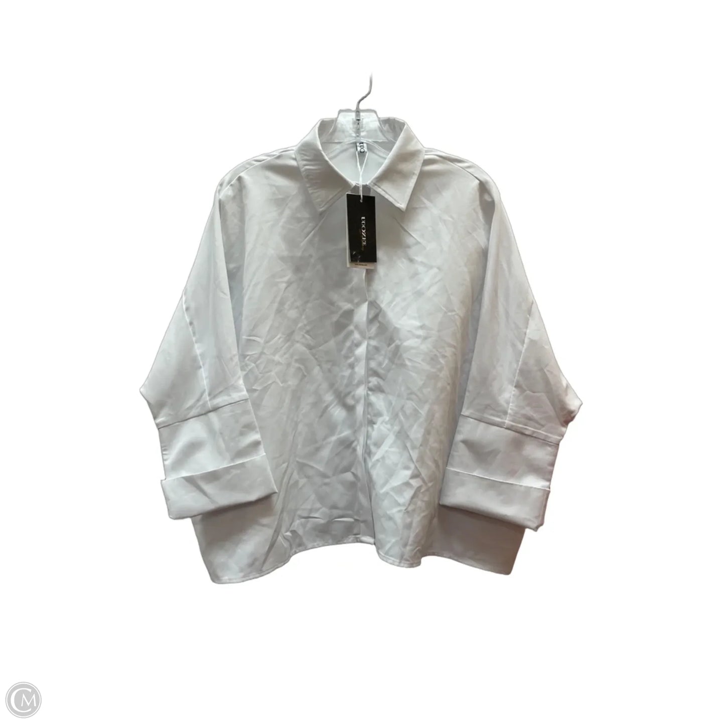 Top Long Sleeve By UOO In White, Size: S