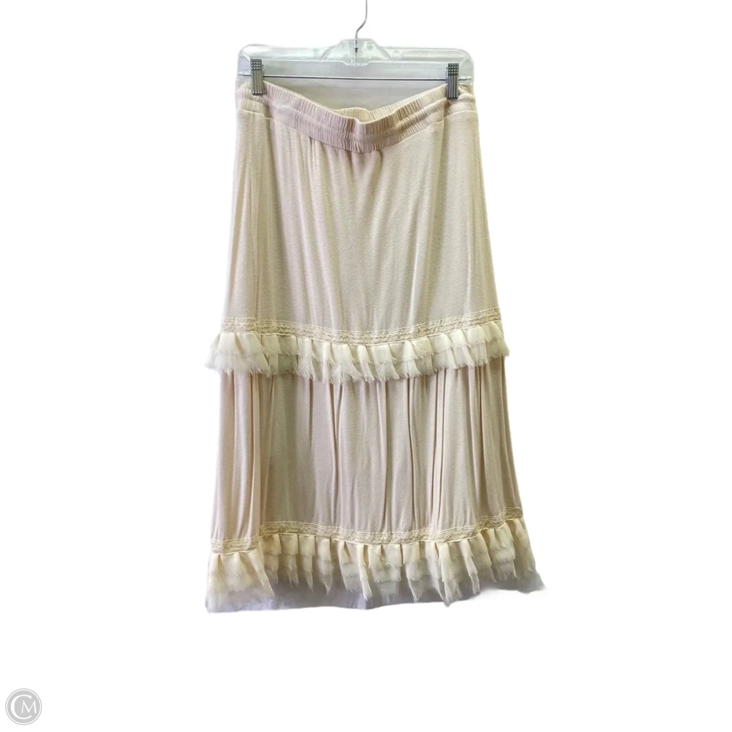 Skirt Maxi By Lapis In Beige, Size: Xl