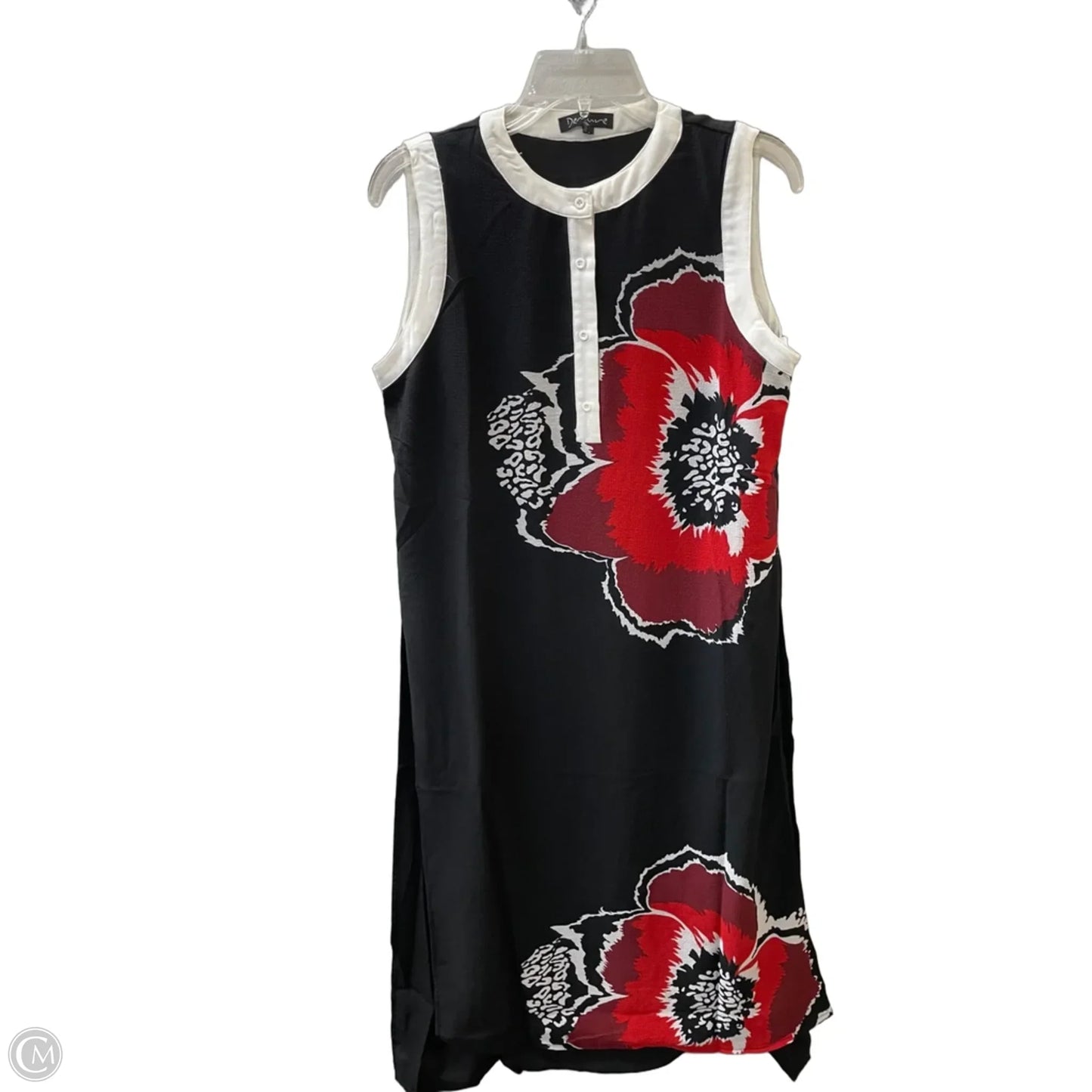 Dress Casual Maxi By DEMURE In Black & Red, Size: Xl