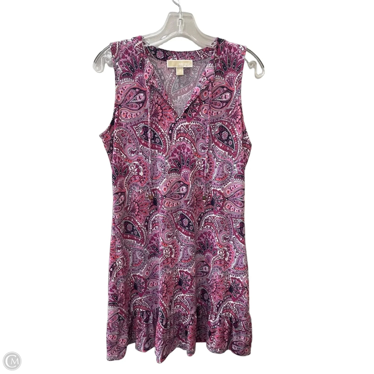 Dress Casual Midi By Michael By Michael Kors In Purple, Size: Xs