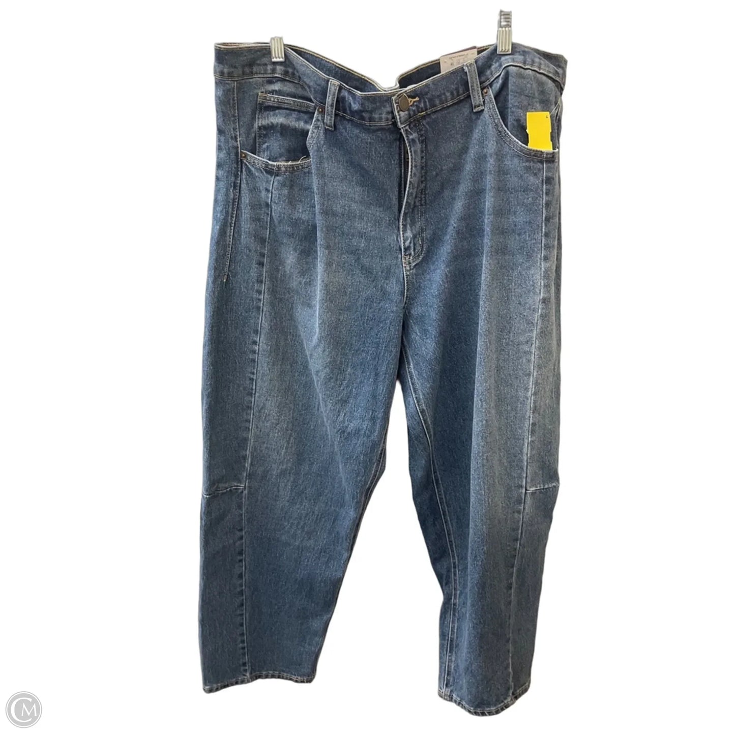 Jeans Wide Leg By Time And Tru In Blue Denim, Size: 20