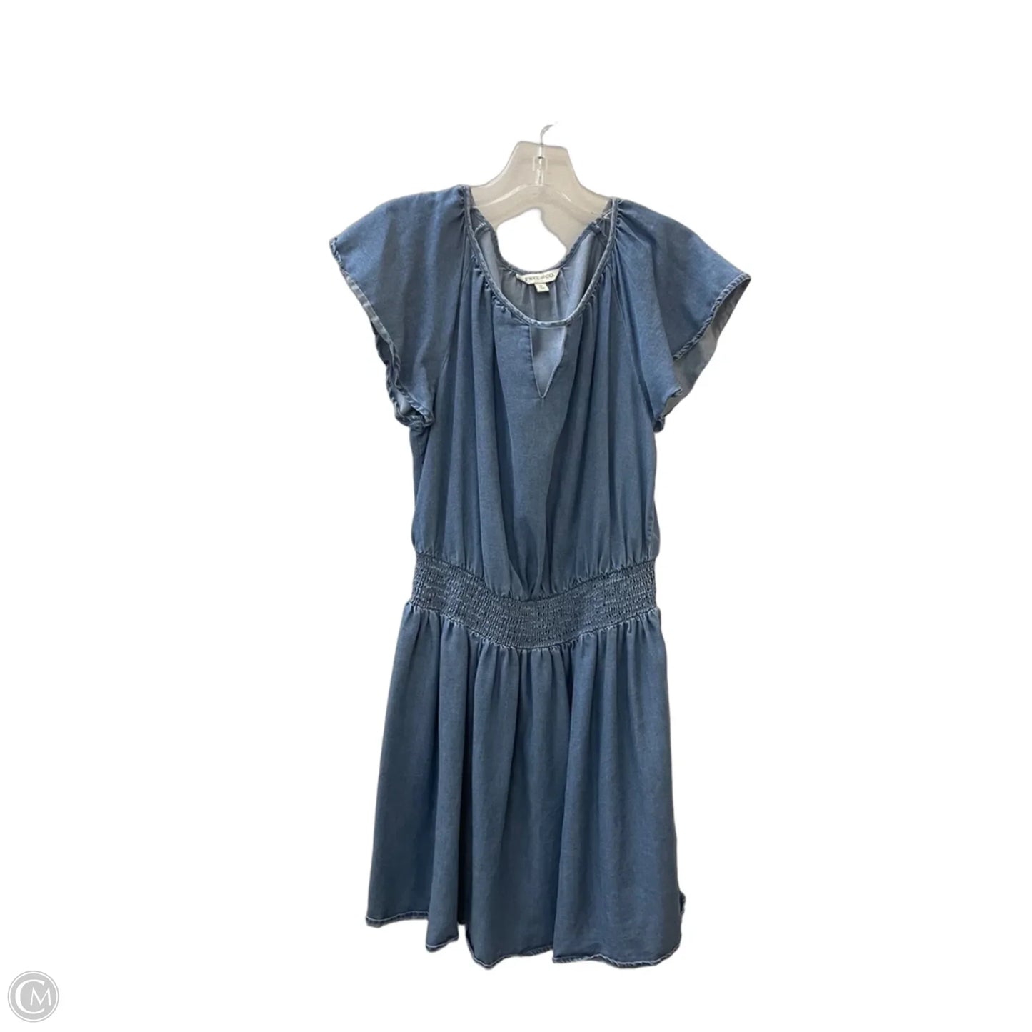 Dress Casual Midi By Frye And Co In Blue Denim, Size: M