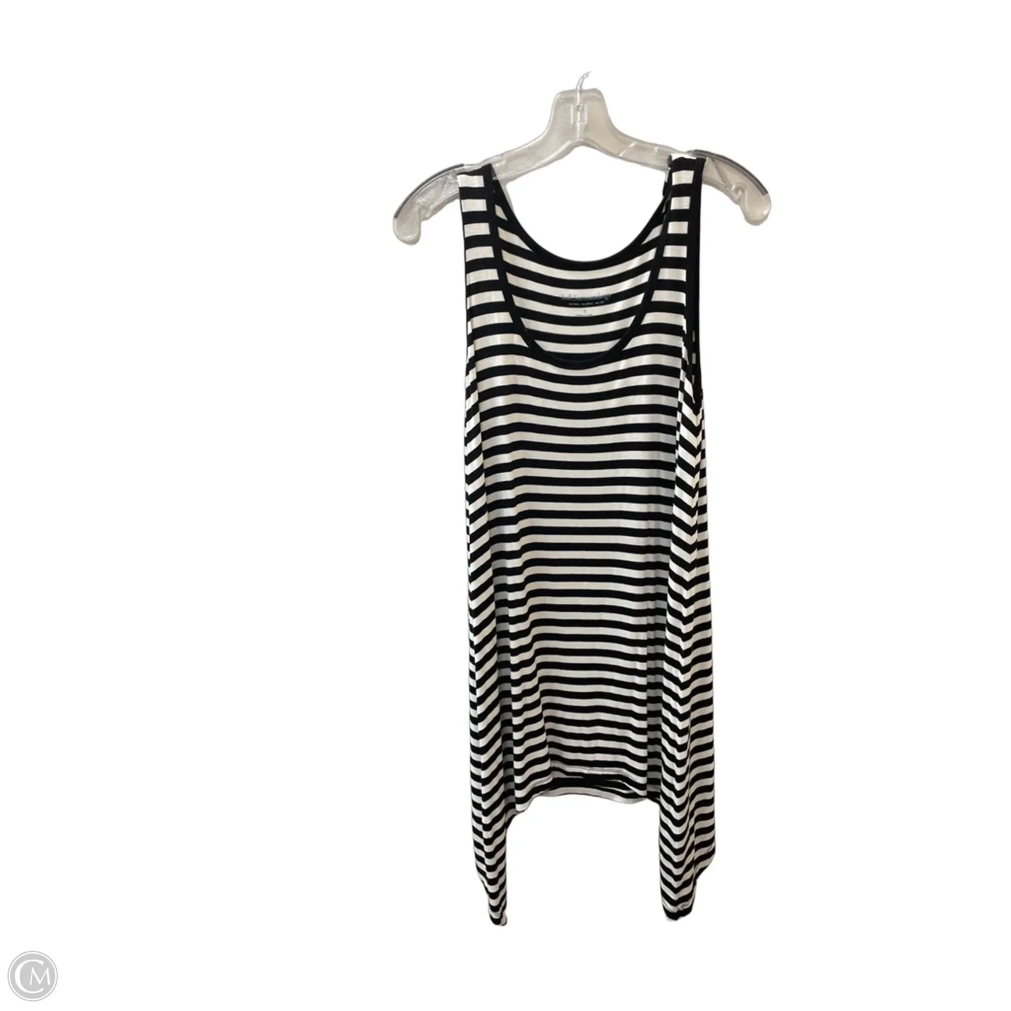 Top Sleeveless Basic By Soft Surroundings In Black & White, Size: S