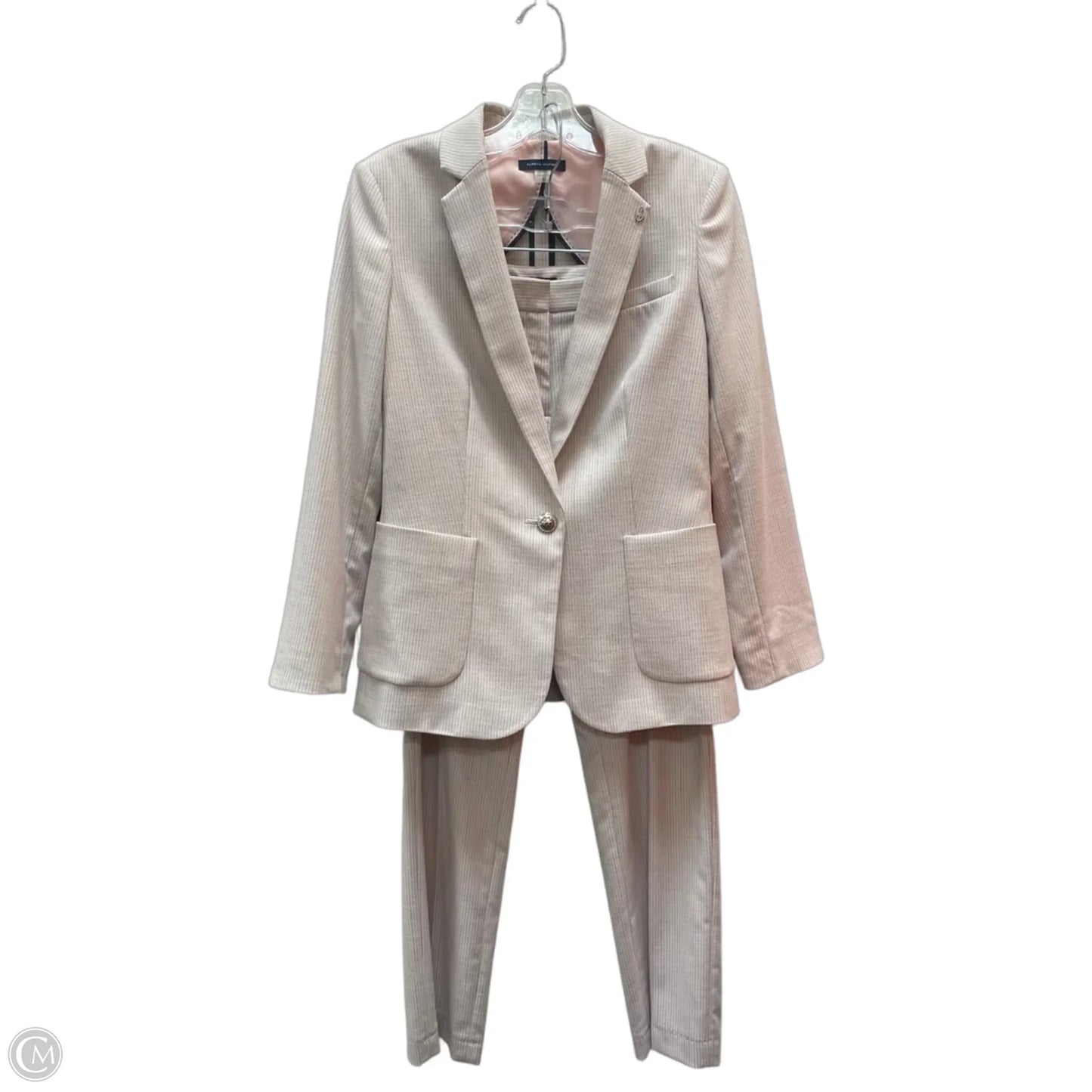 Pants Suit 2pc By Tommy Hilfiger In Black & Pink, Size: 6
