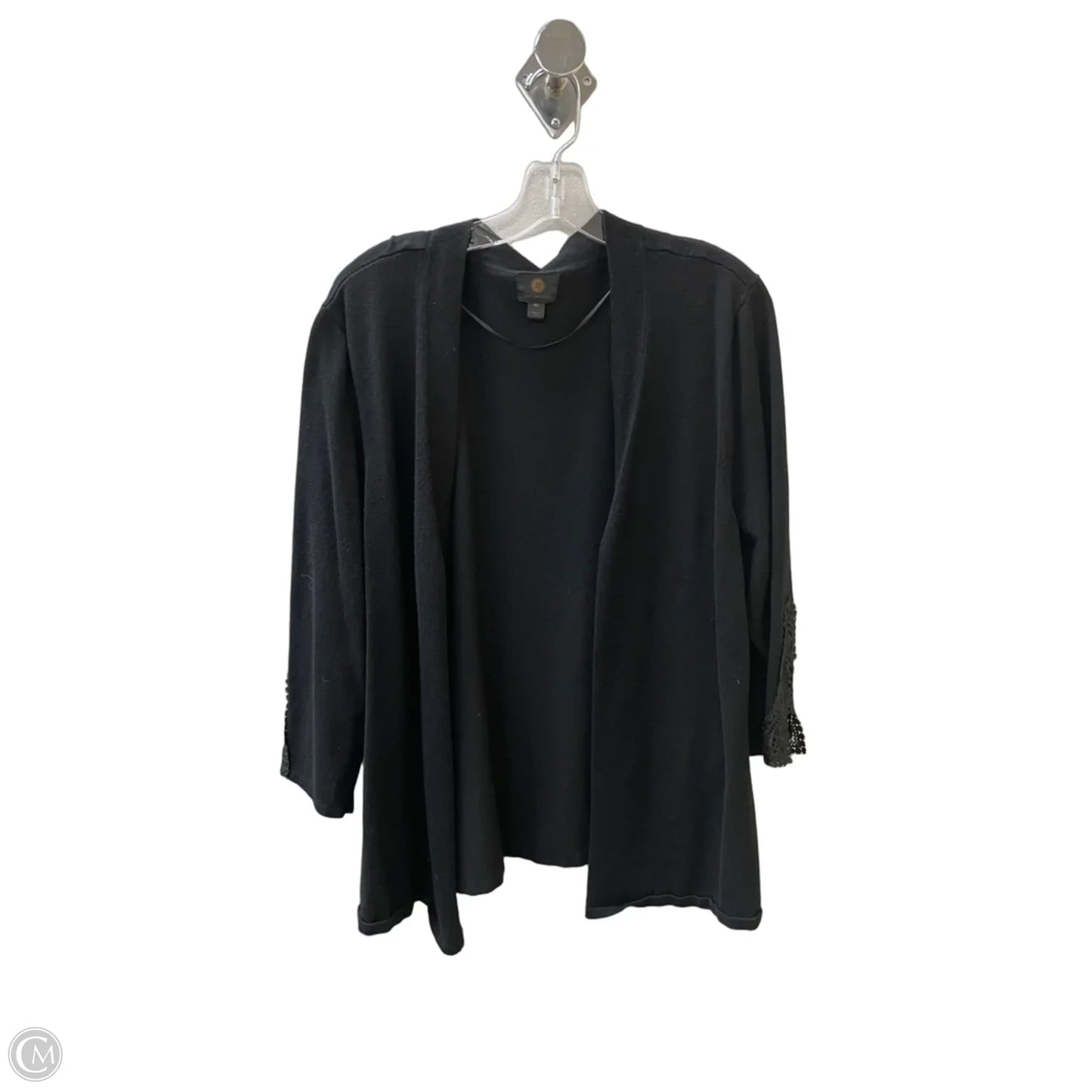 Cardigan By Jm Collections In Black, Size: 2x