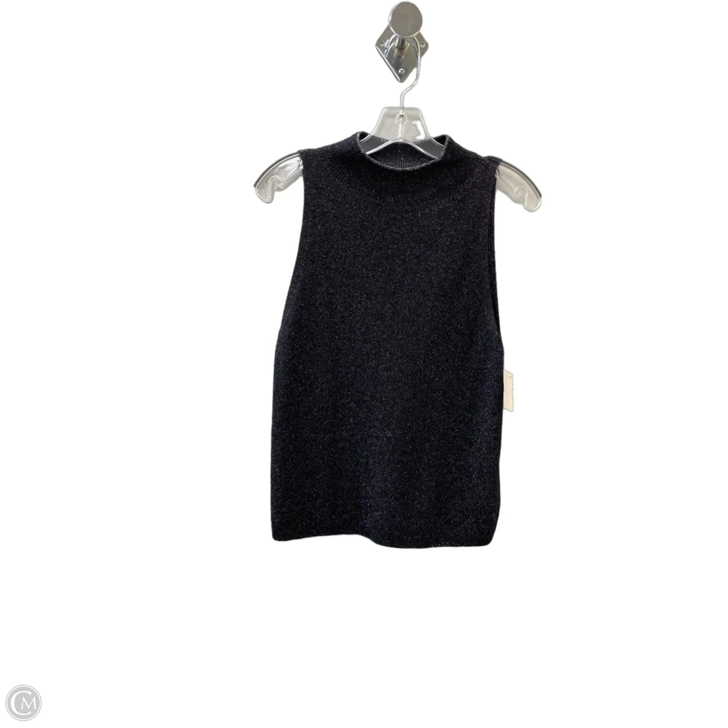 Sweater Short Sleeve By Vince In Black, Size: M