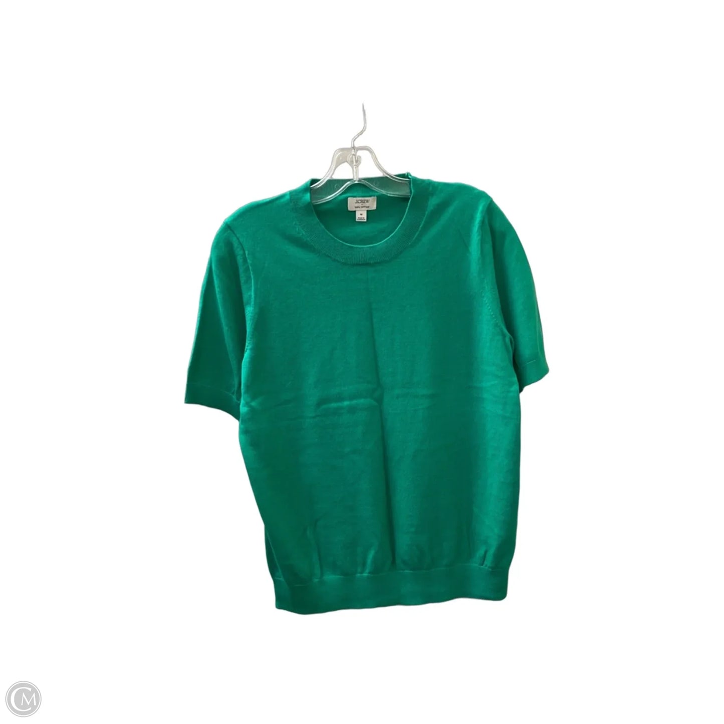 Sweater Short Sleeve By J. Crew In Green, Size: M