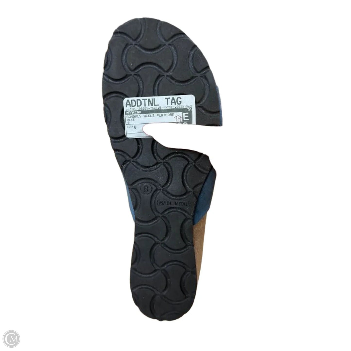 Sandals Heels Platform By Marina In Blue, Size: 8
