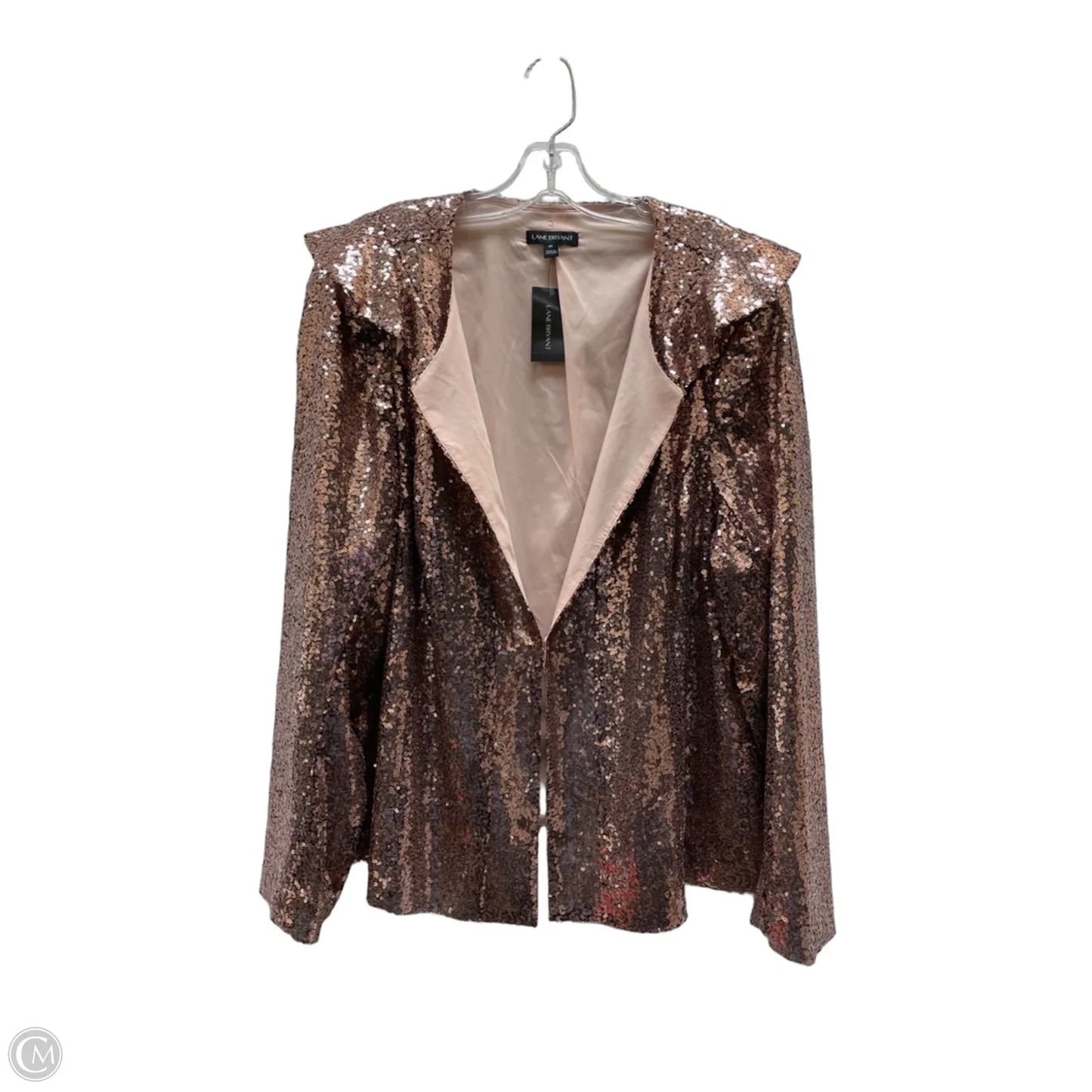 Blazer By Lane Bryant In Rose Gold, Size: 1x