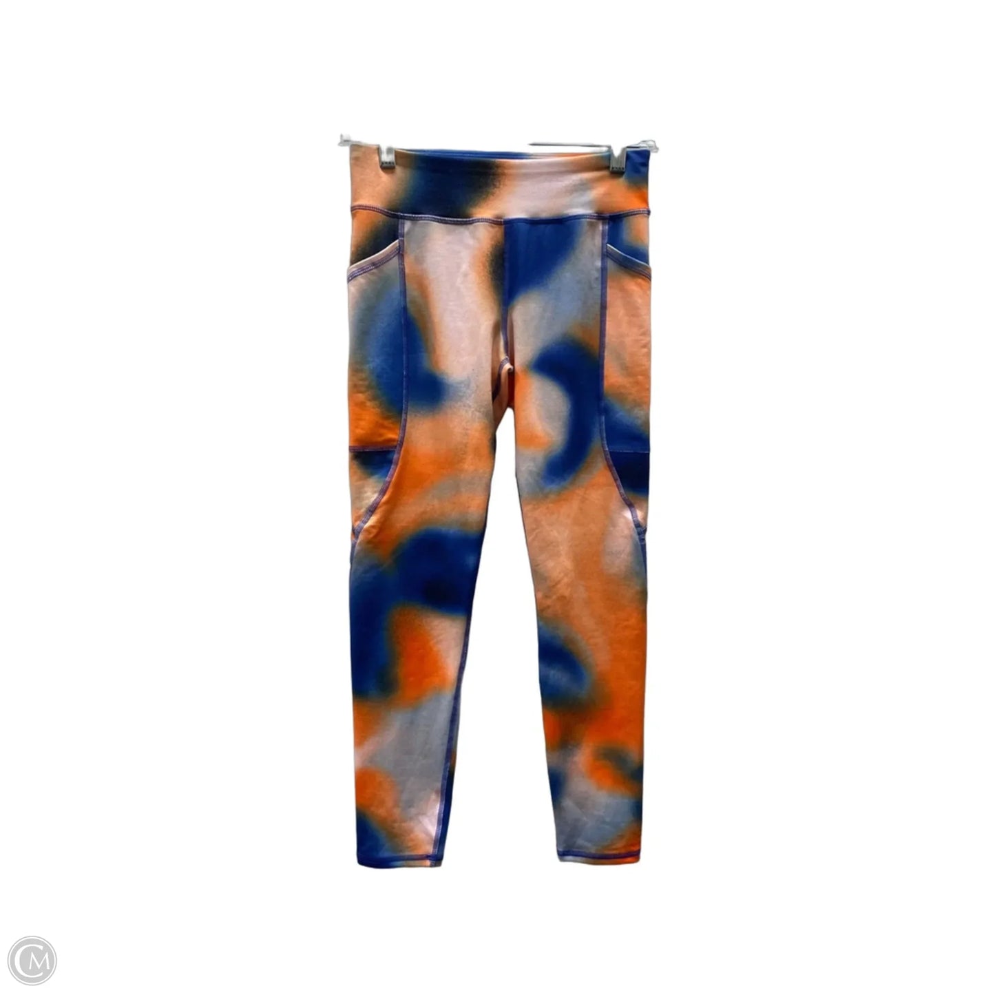 Athletic Leggings By Athletic Works In Blue & Orange, Size: 10