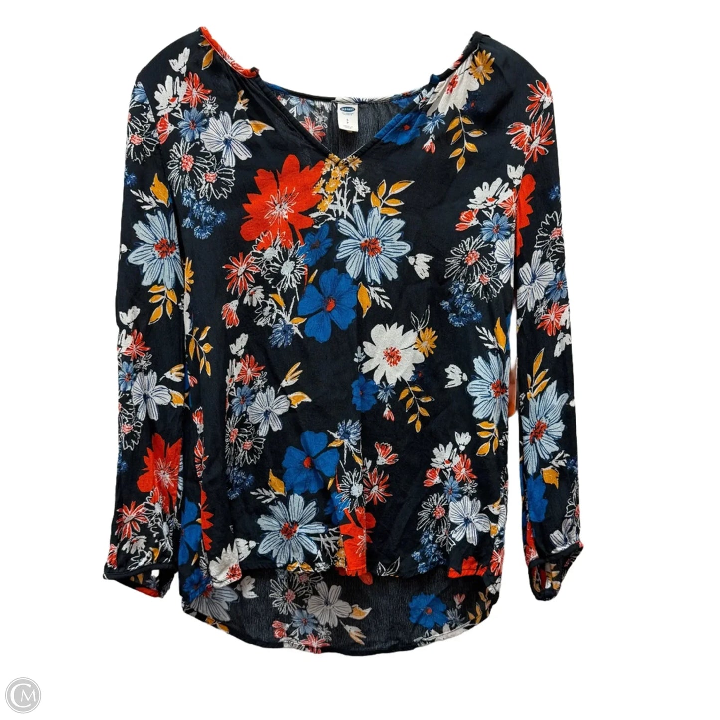 Top Long Sleeve By Old Navy In Blue, Size: S